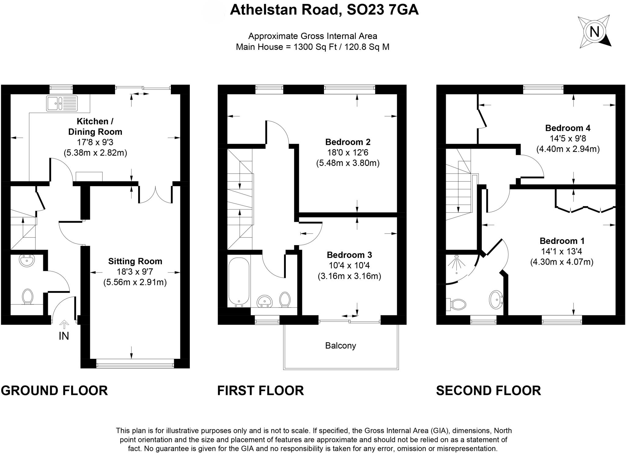 Athelstan Road, Winchester, Hampshire, SO23 floorplan