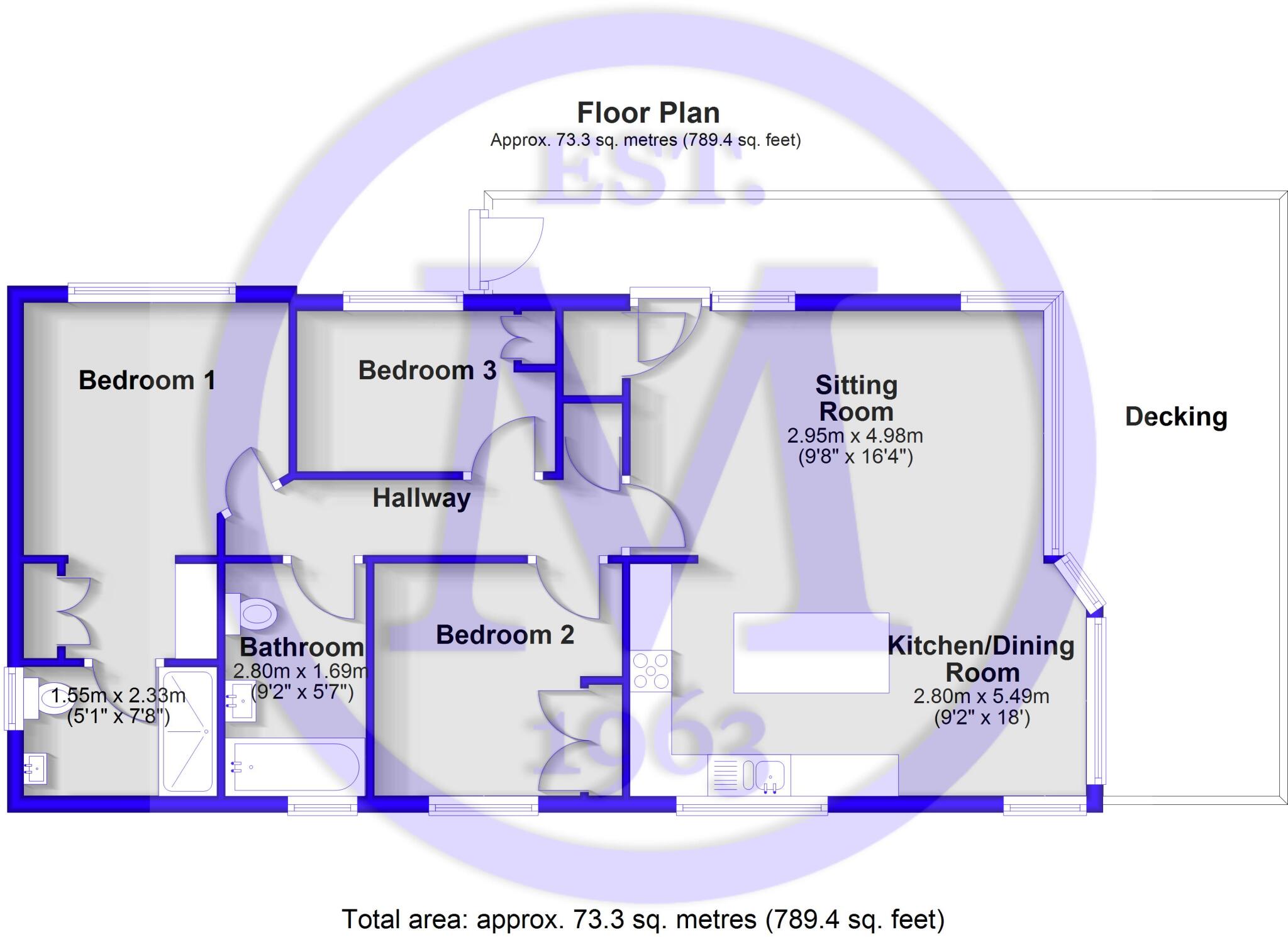 Clifftop View, Hoburne Naish Holiday Park, Barton On Sea, Hampshire, BH25 floorplan