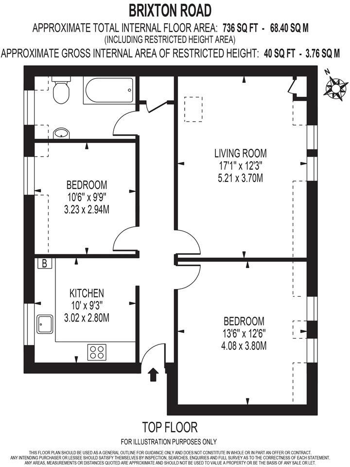 Brixton Road, Oval, London floorplan