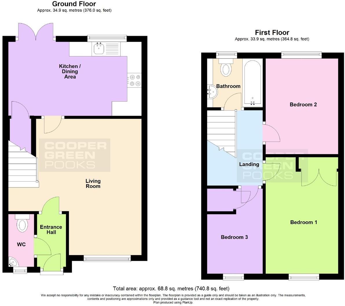 Greenfields Gardens, Greenfields, Shrewsbury floorplan