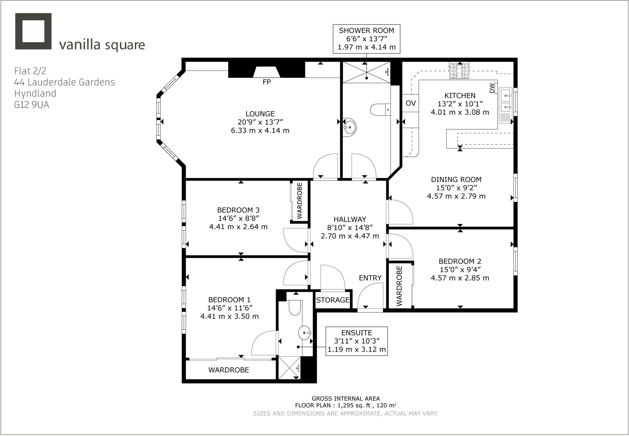 Lauderdale Gardens, Hyndland floorplan