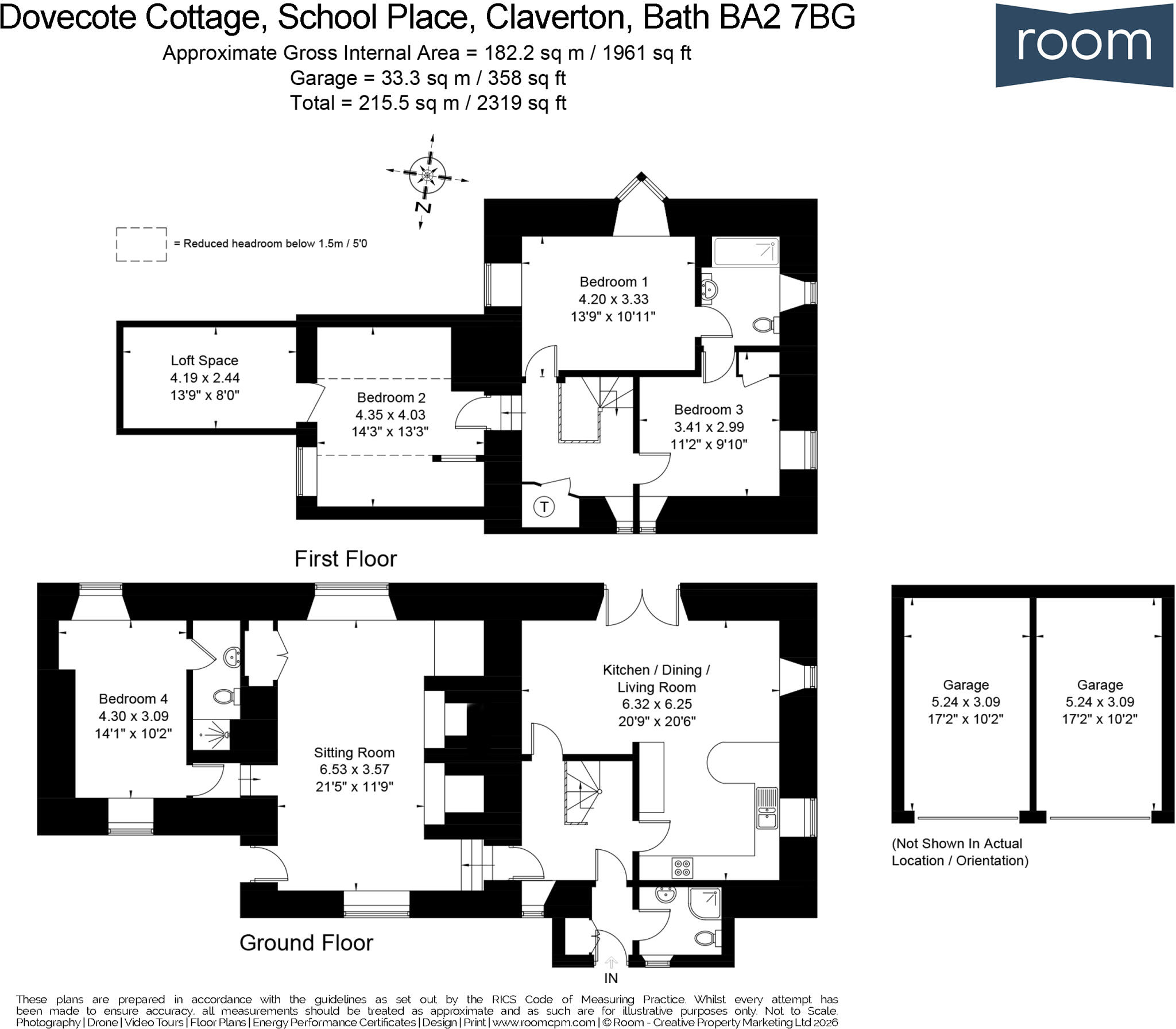 The Dovecote, School Place, Claverton, Bath, Bath And North East Somerset floorplan