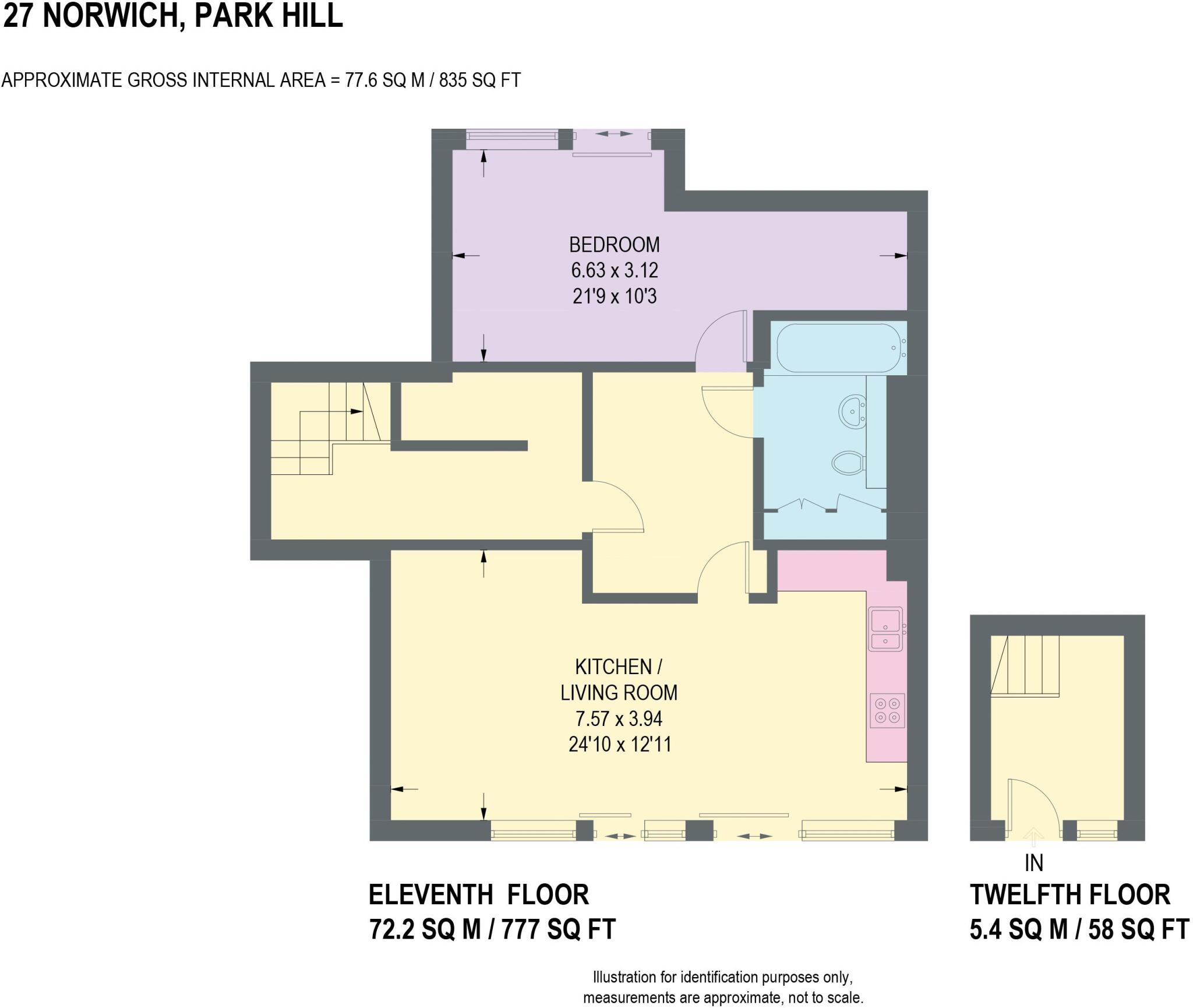 Norwich, Park Hill, Sheffield floorplan