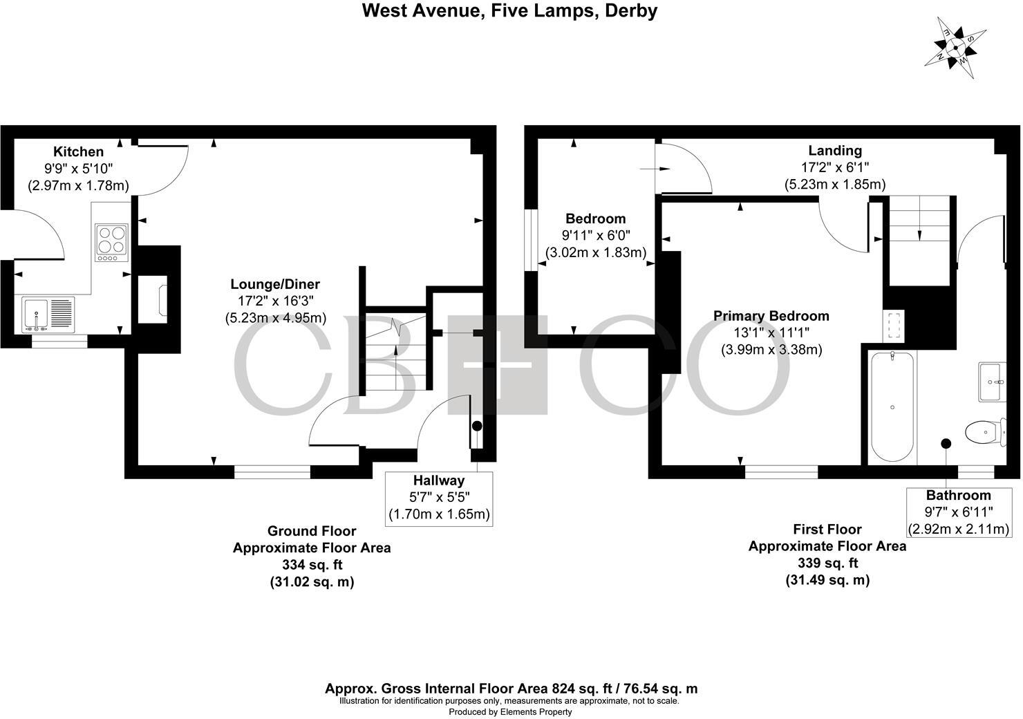 West Avenue, Five Lamps, Derby floorplan