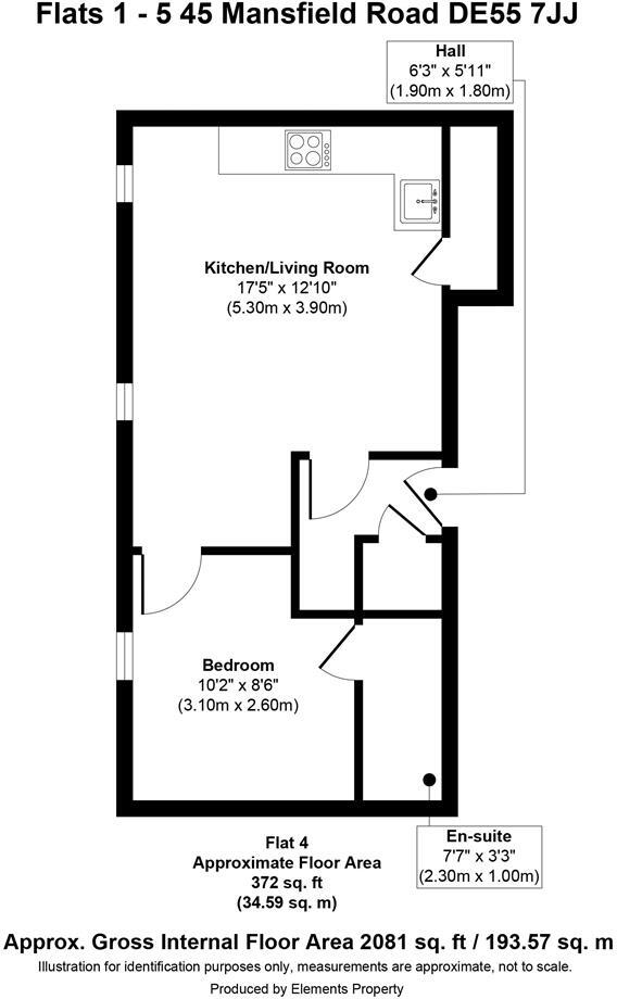 Mansfield Road, Alfreton, DE55 7JJ floorplan