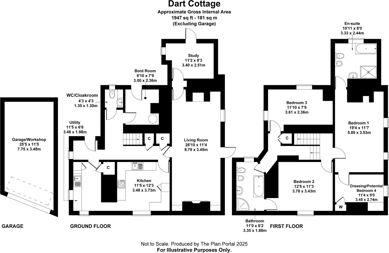 Postbridge, Yelverton, PL20 6TJ floorplan