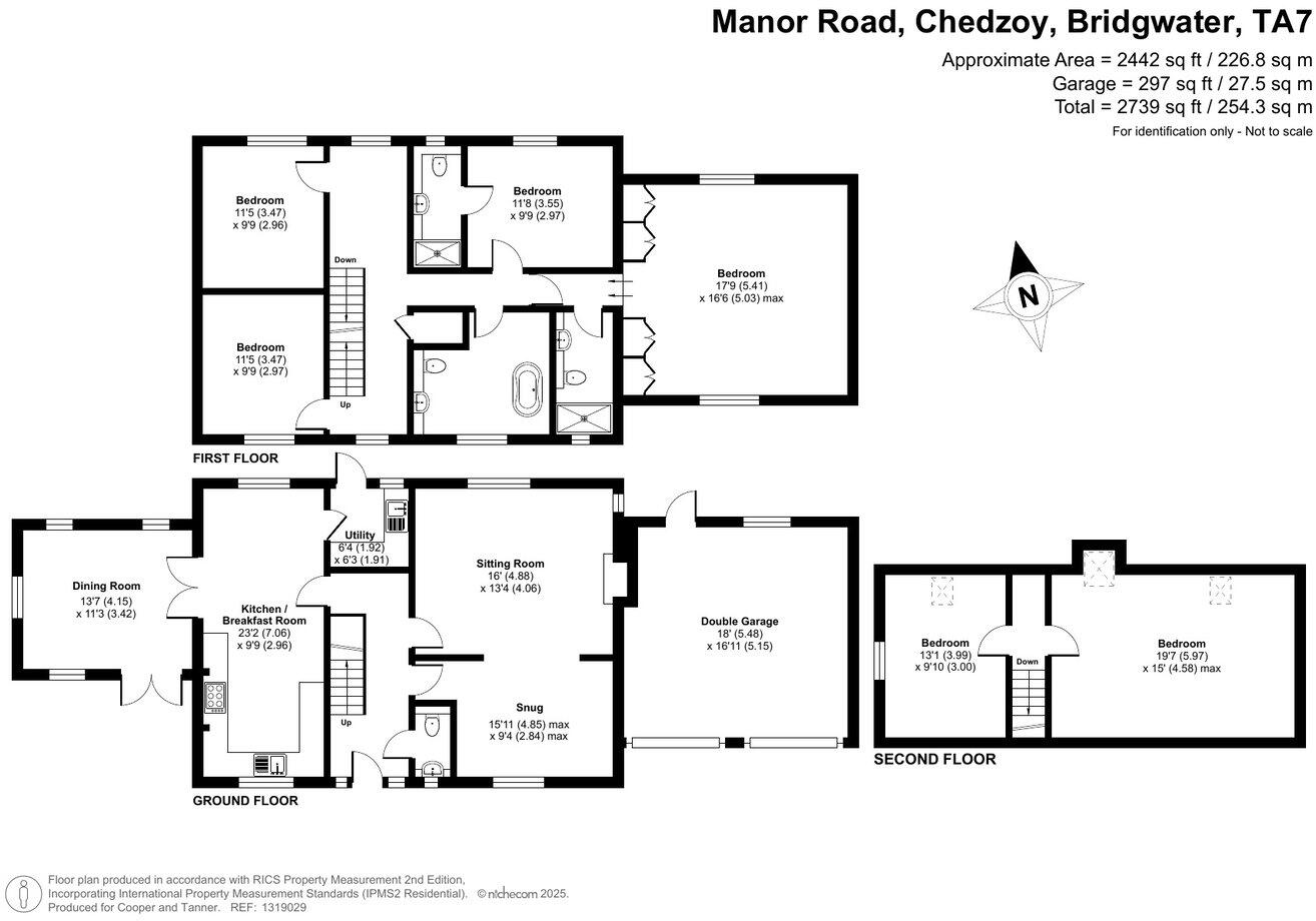 Manor Road, Chedzoy, TA7 floorplan