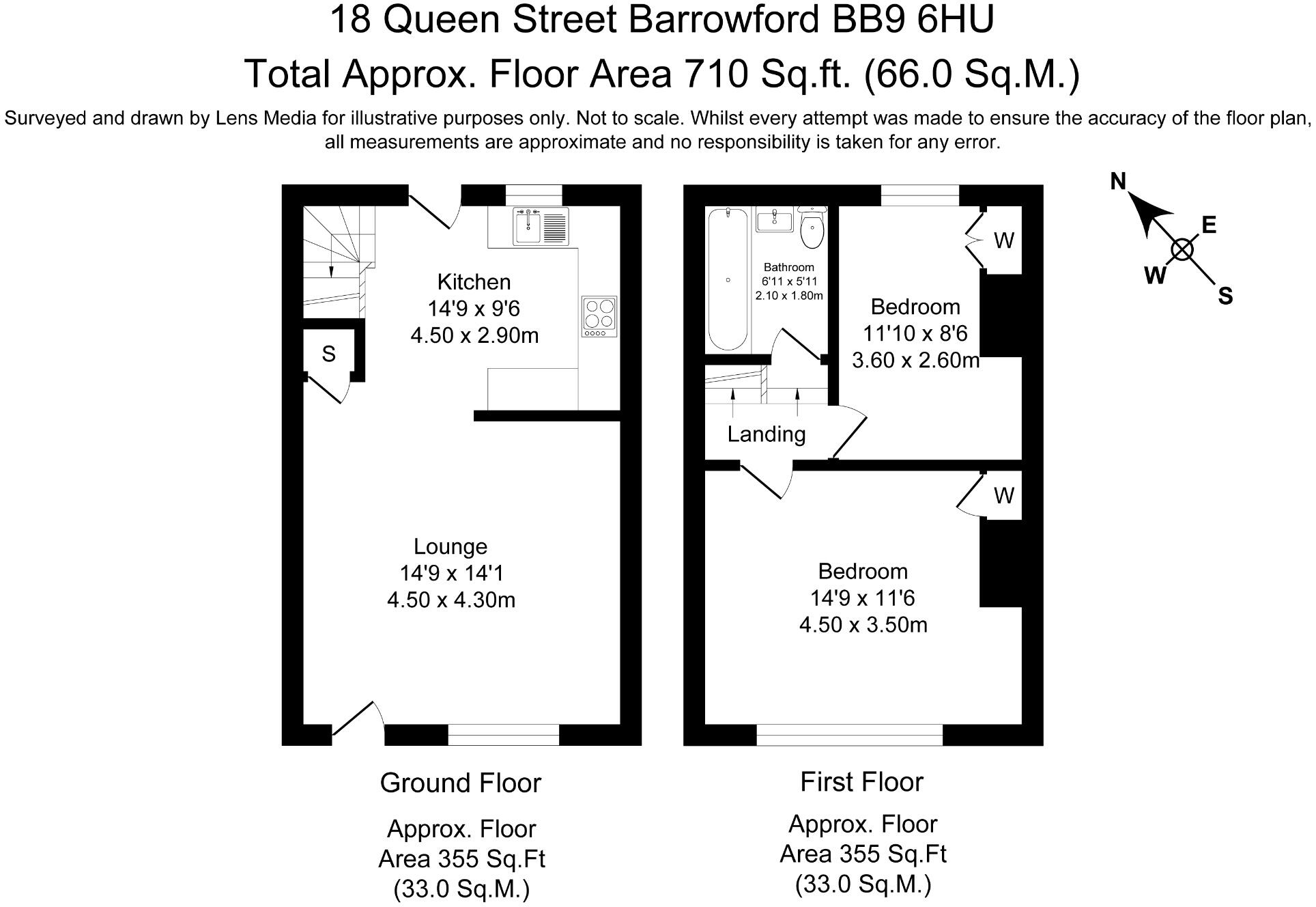 Queen Street, Barrowford floorplan