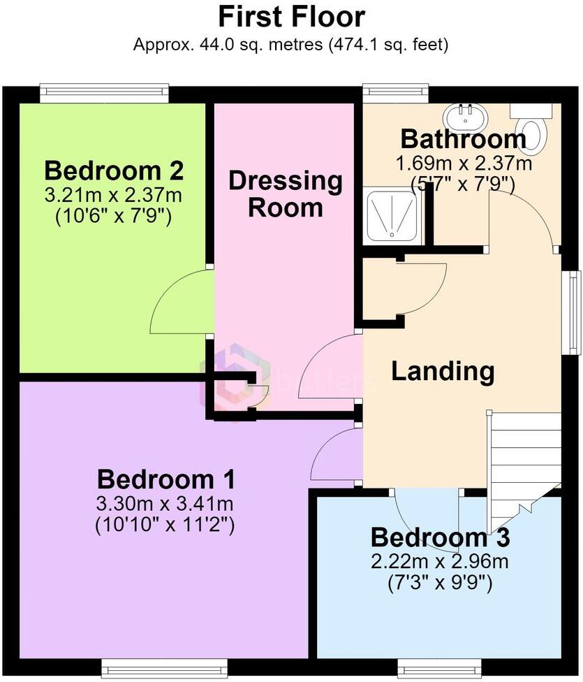 Miller Avenue, Mastin Moor, S43 floorplan