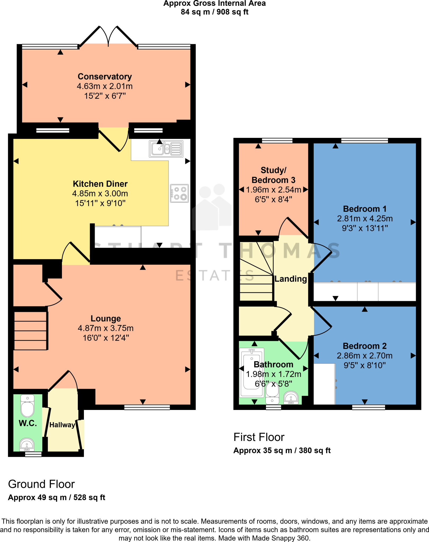Truro Crescent, Rayleigh floorplan