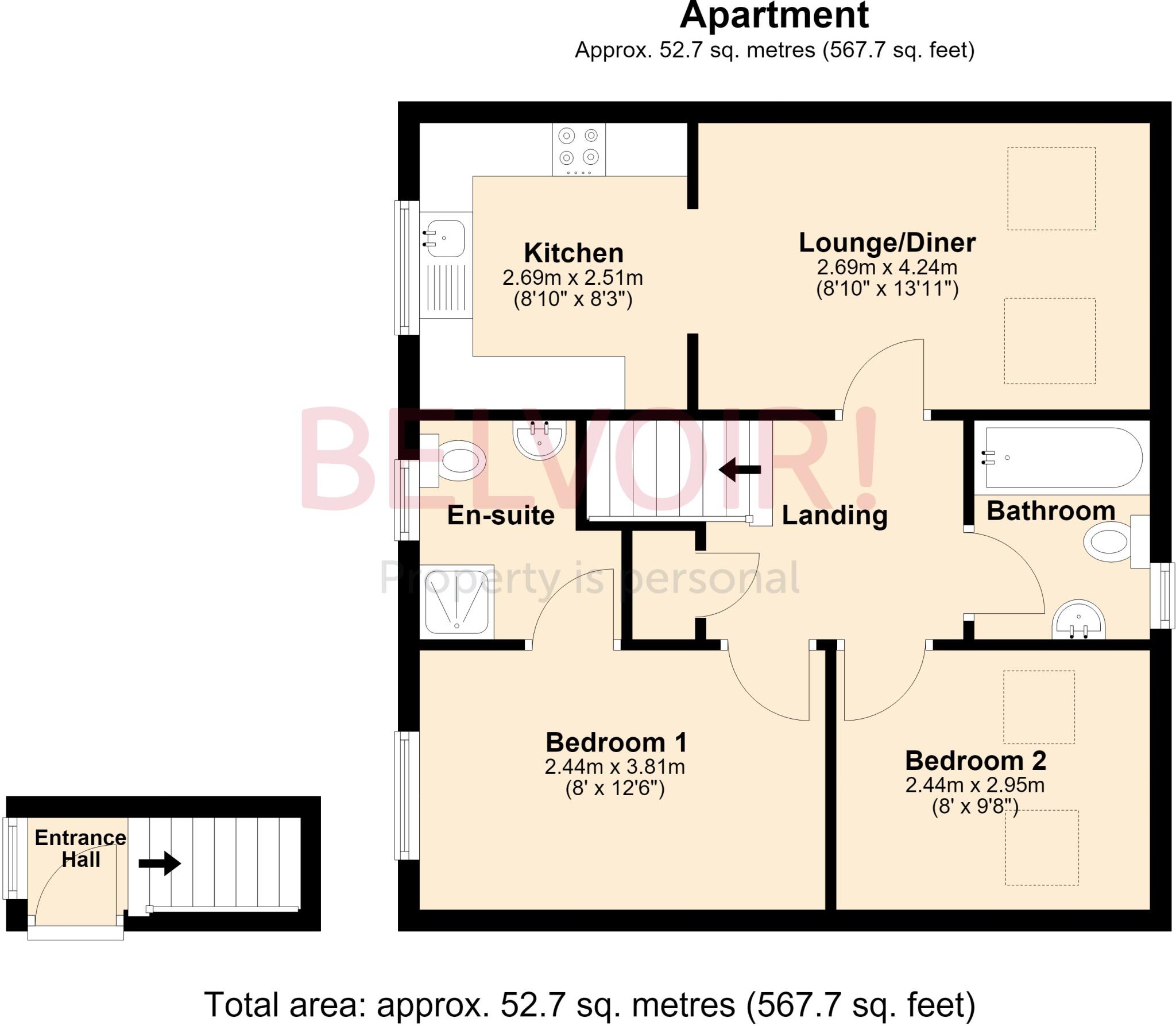 Ermin Mews, Stratton St Margaret, Swindon, SN3 floorplan