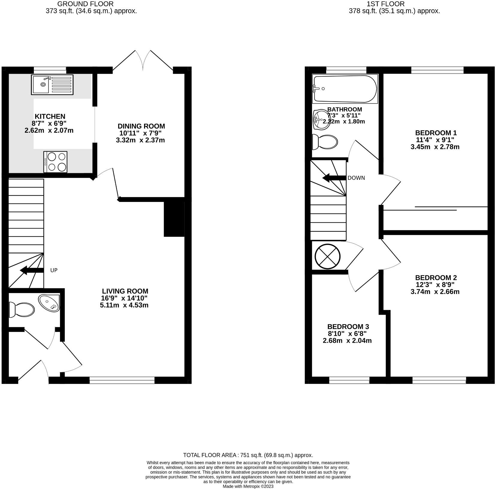 Lychpit, Basingstoke, Hampshire, RG24 floorplan