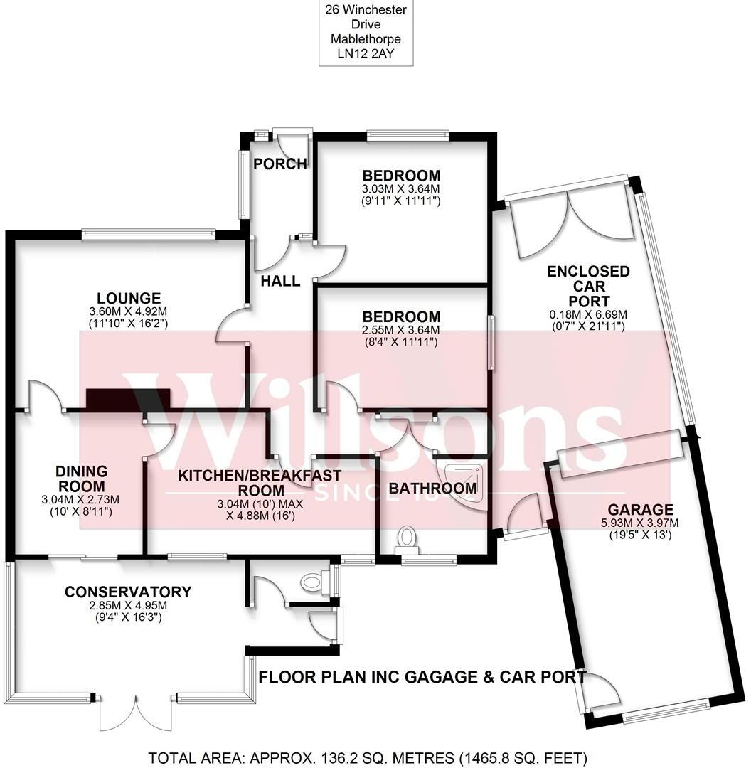 Winchester Drive, Mablethorpe floorplan