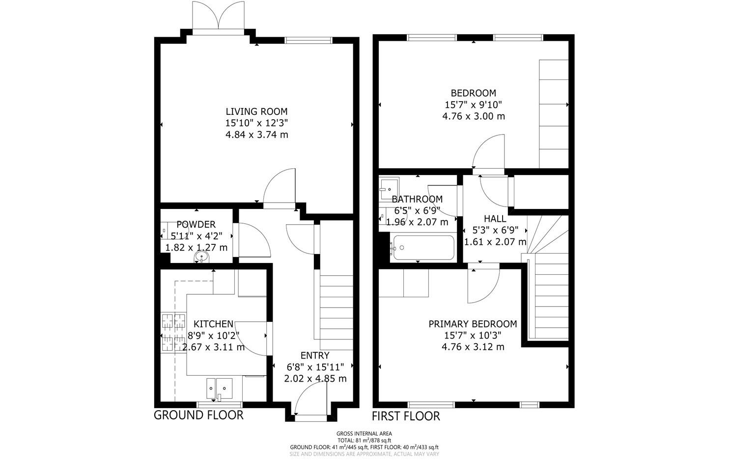 2 bedroom Semi Detached House in Chichester floorplan