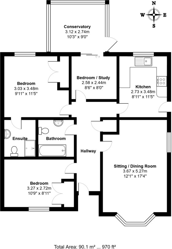 Kesgrave, Ipswich, Suffolk floorplan