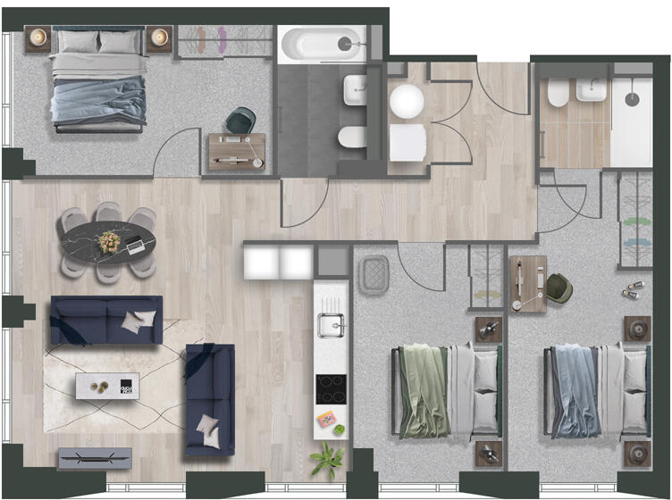 Loudon's Yard, 2 Inkwell Place Birmingham B16 floorplan