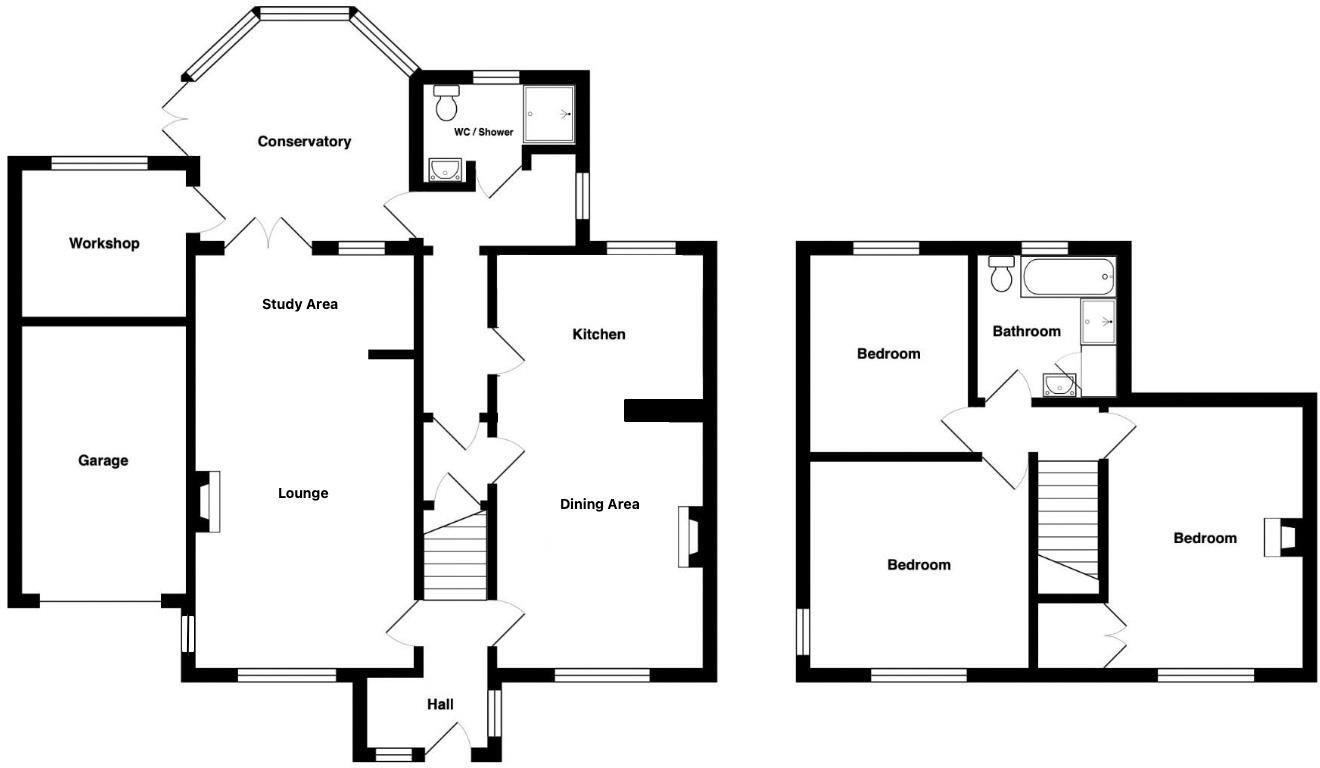 Ramshorn, Nr. Oakamoor, Staffordshire floorplan