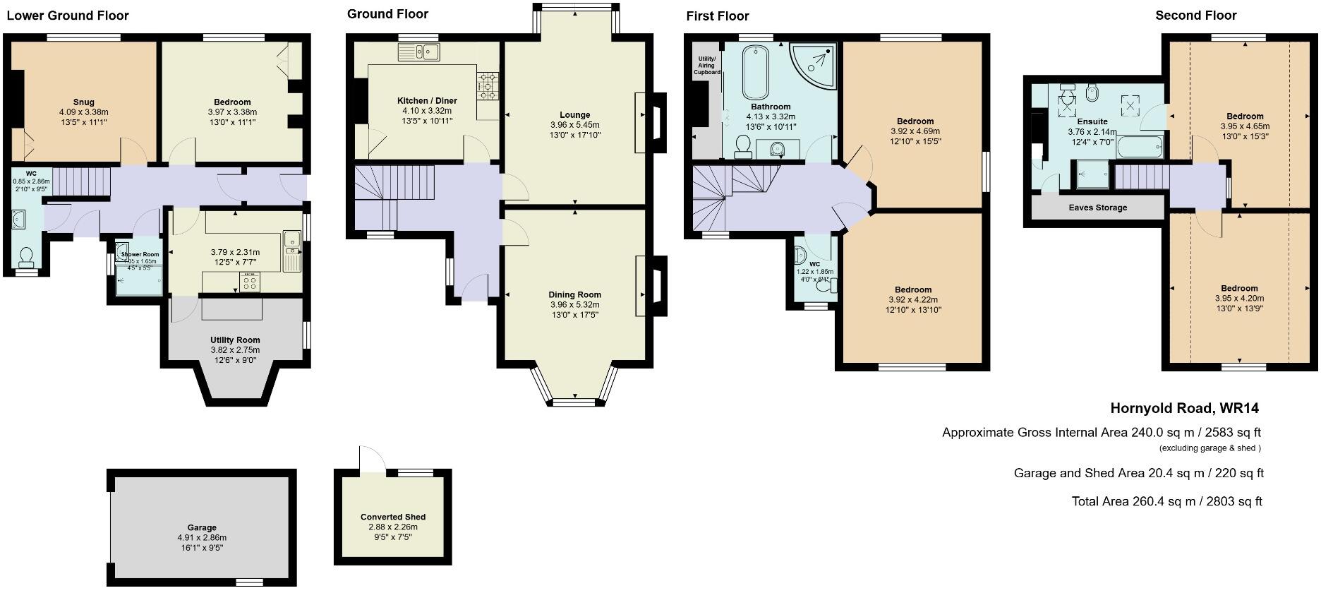 The Limes, Hornyold Road, Malvern, Worcestershire floorplan