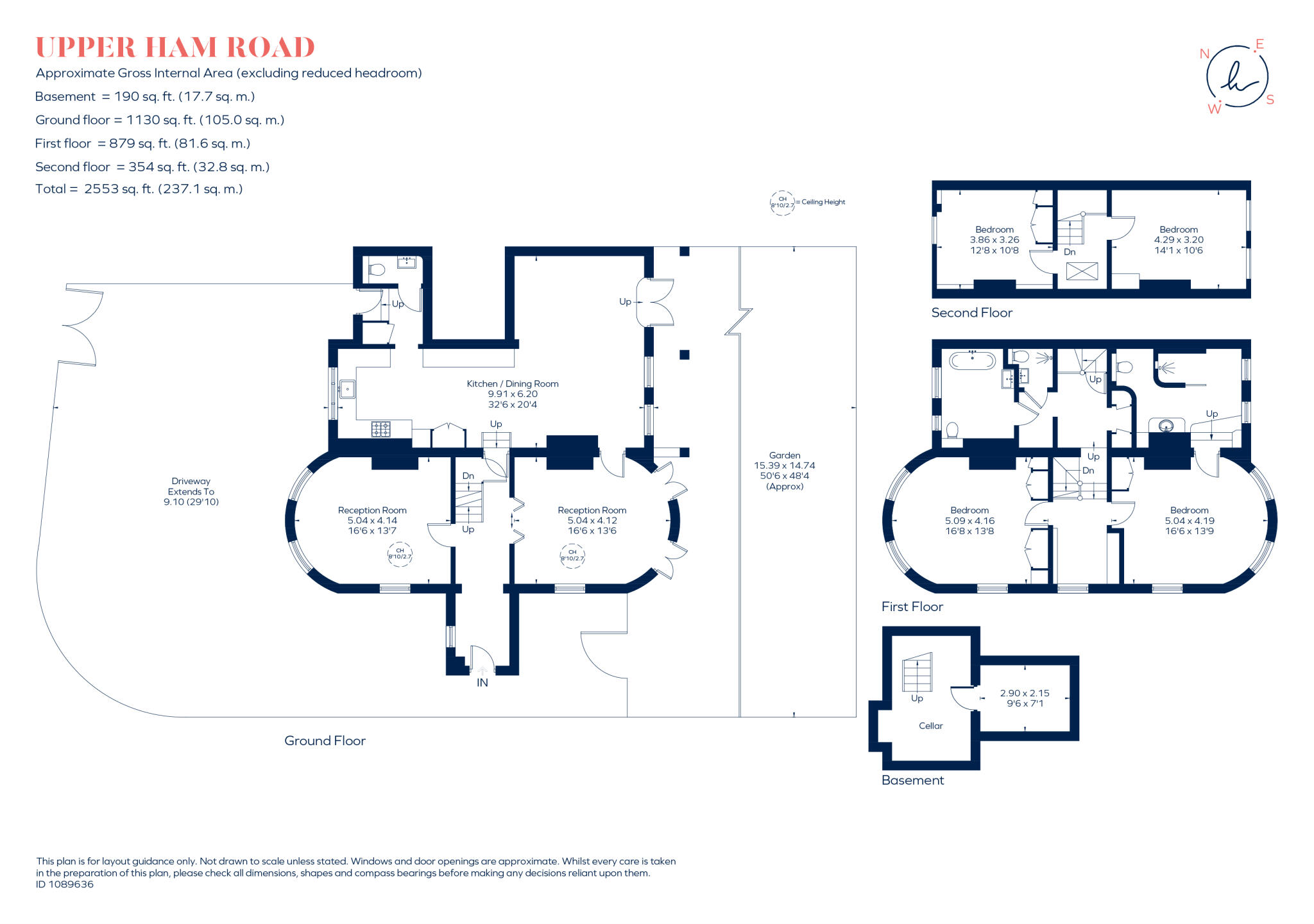 Upper Ham Road, Ham Common, TW10 floorplan