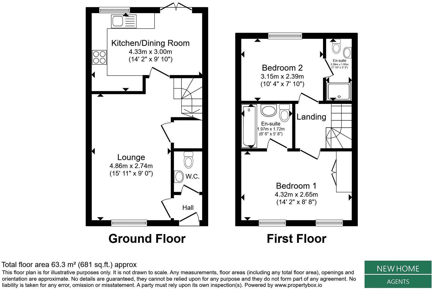 Pentrebane Drive, Pentrebane, Cardiff, CF5 3DR floorplan