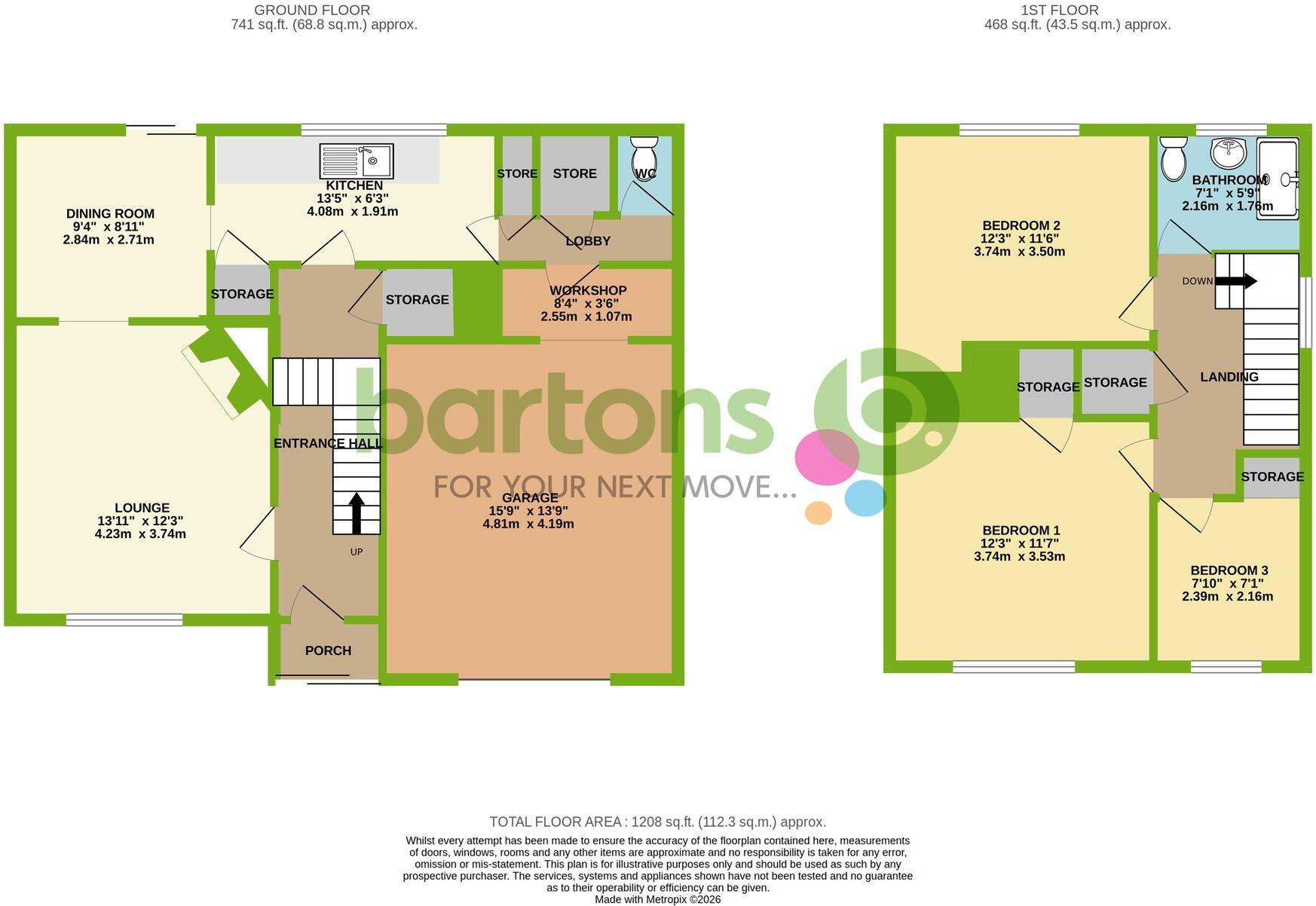 Shawsfield Road, Rotherham, S60 floorplan