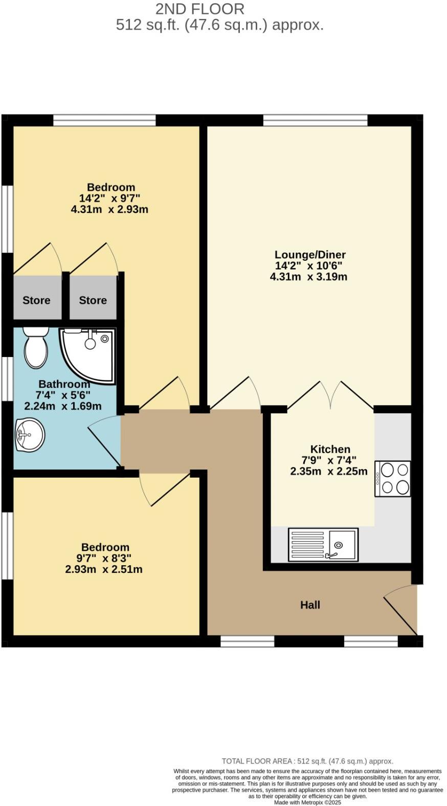 Chapel Road, Hothfield, Ashford, Kent, TN25 floorplan