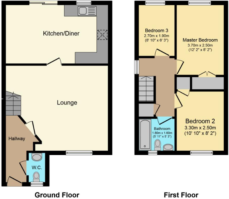Llys-y-coed, Ystrad Mynach floorplan