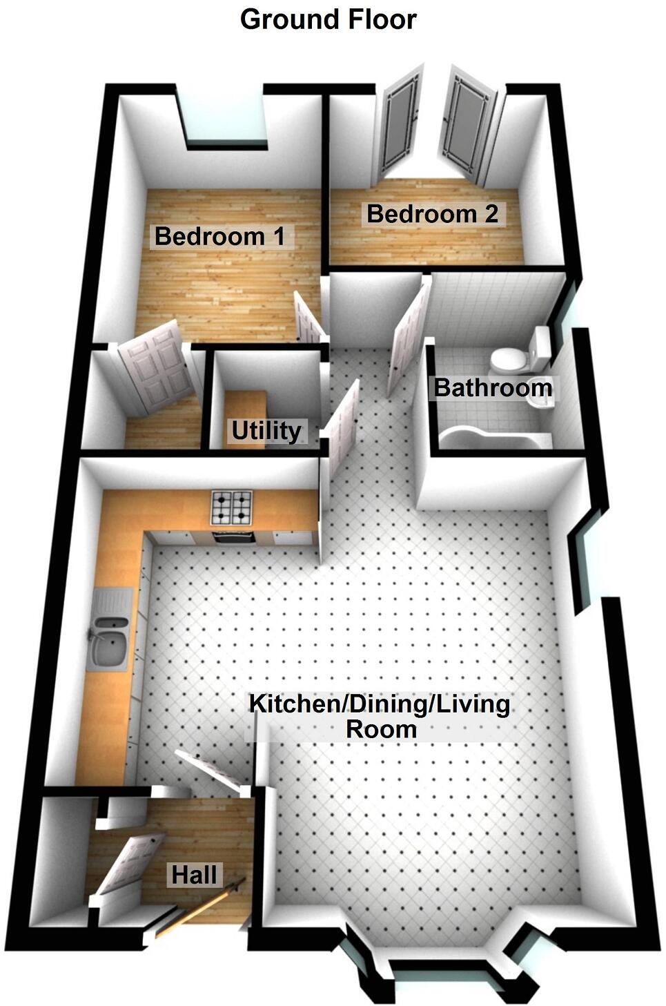 Coed Cae Bach, Cwmrhydyceirw, Swansea. floorplan