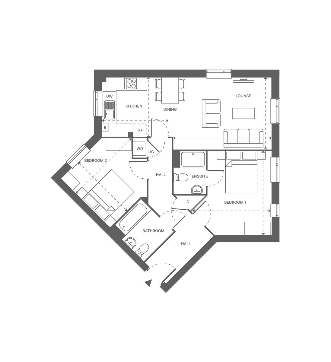 The Crabapple, Aylesbury floorplan
