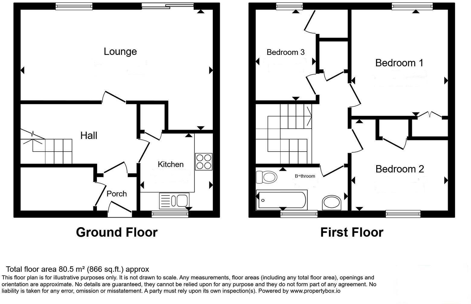 Lon Gwalia, Llandudno floorplan