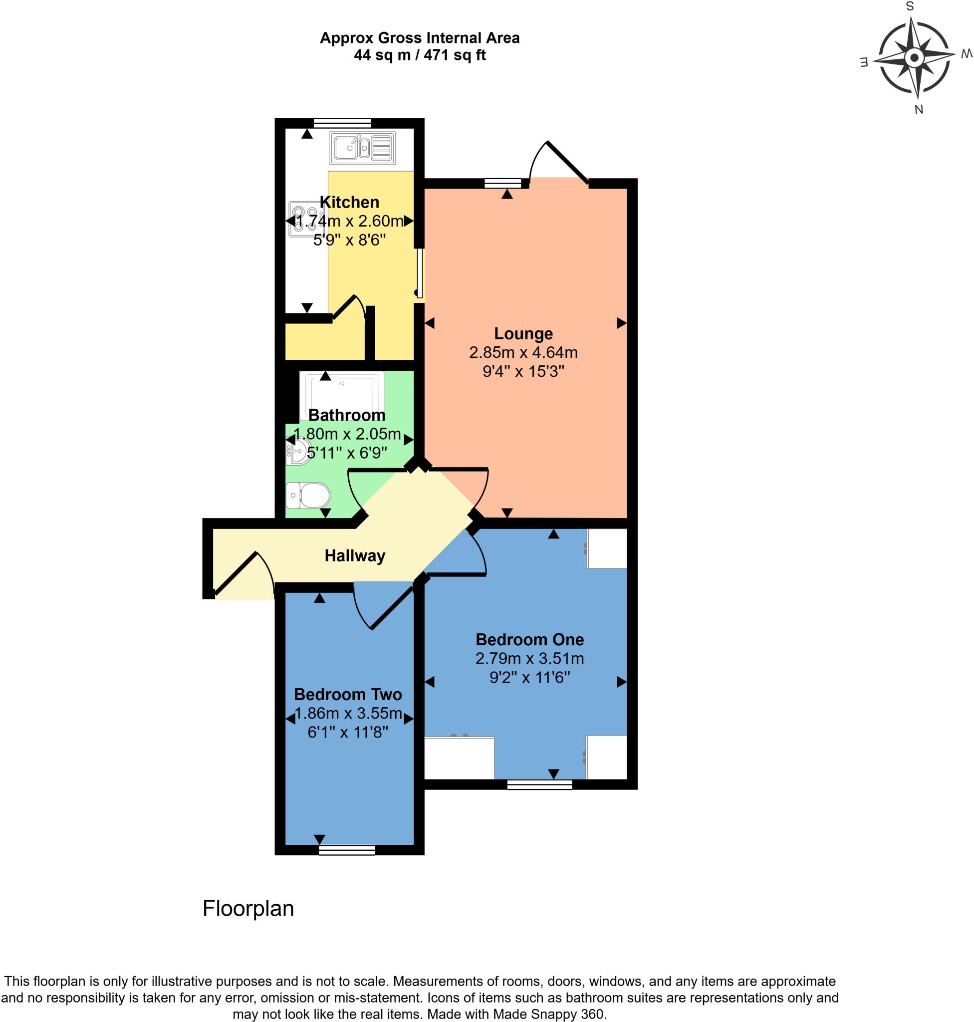 St Johns, John Street, Hinckley floorplan