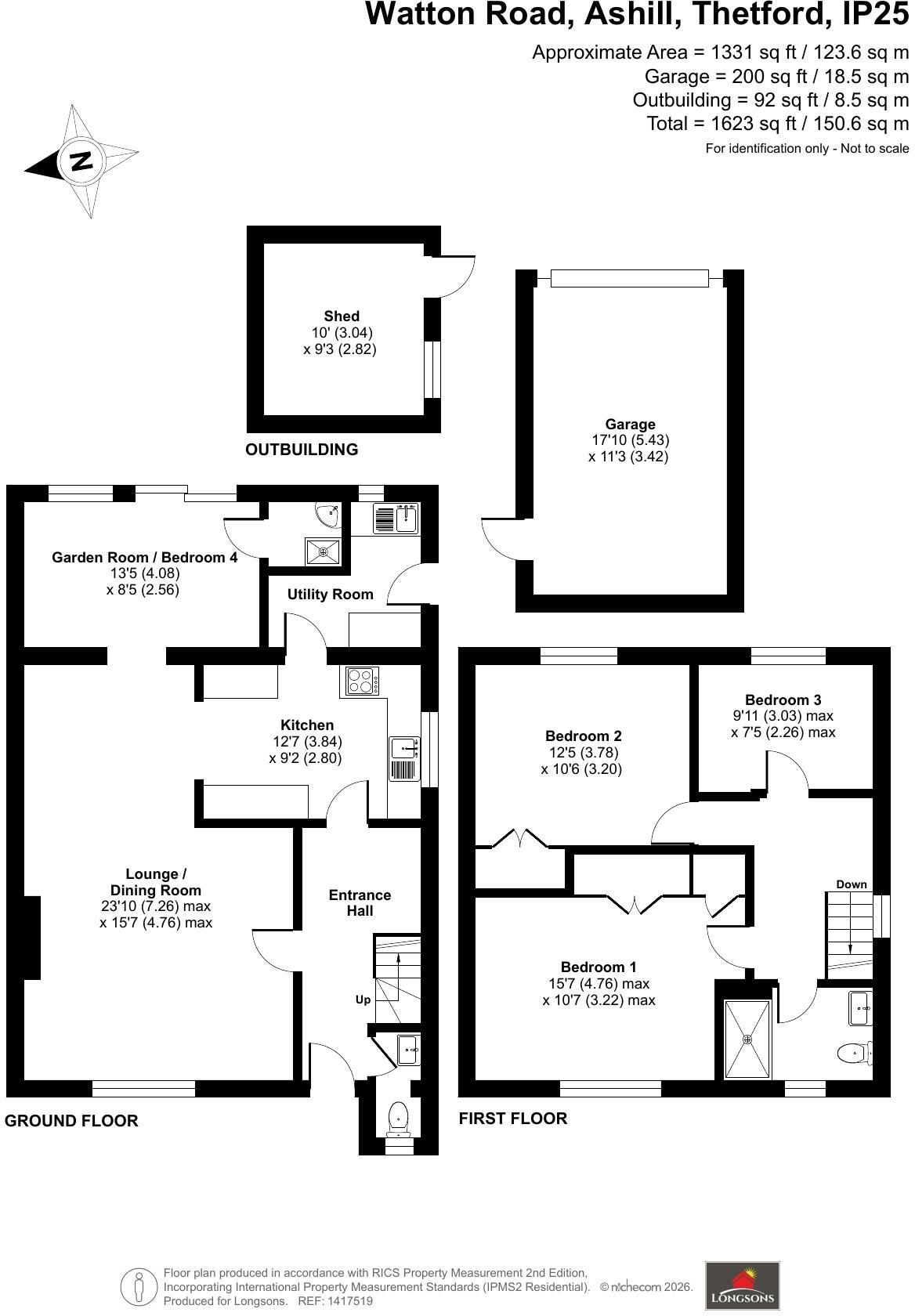 Watton Road, Ashill floorplan