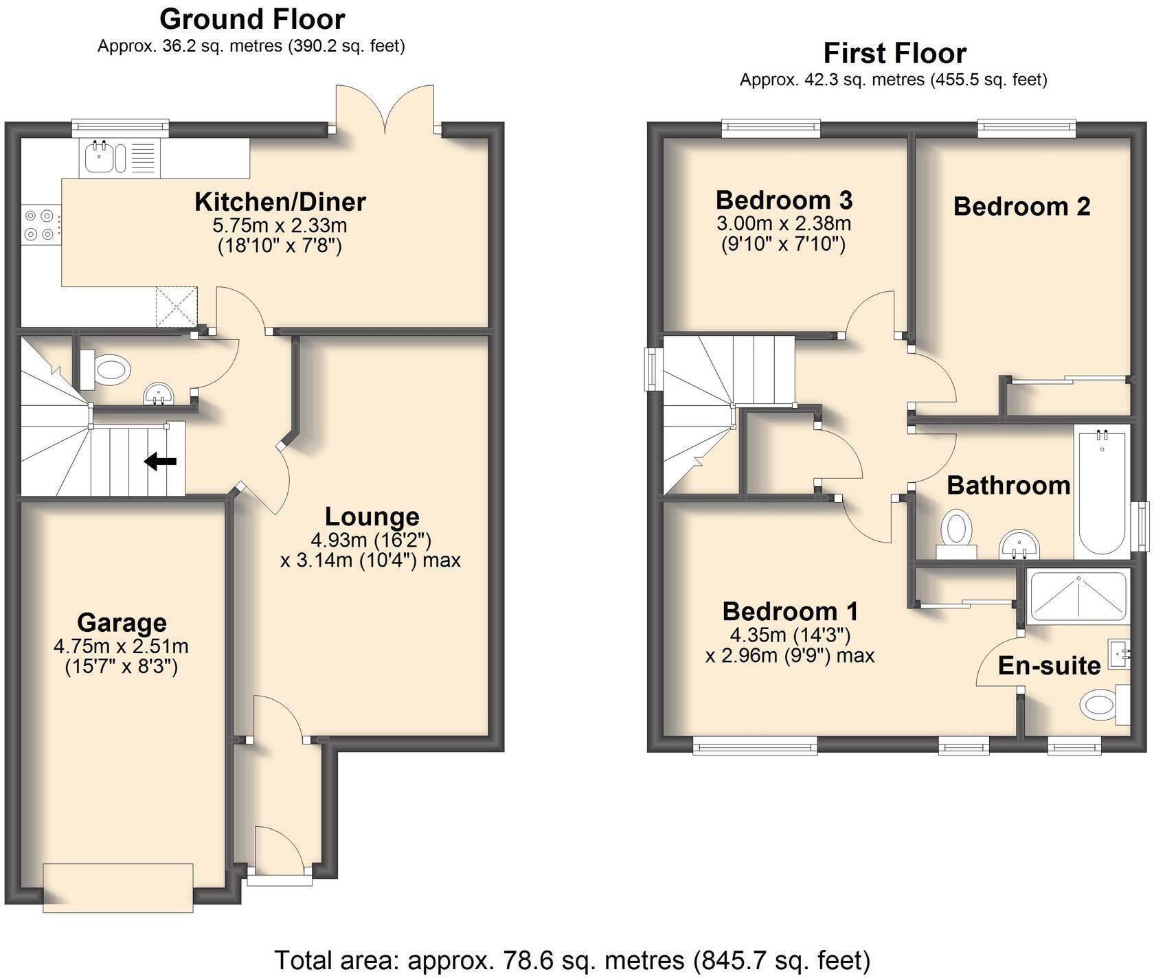 Spitfire Road , Woodhouse, Sheffield, S13 7AD floorplan