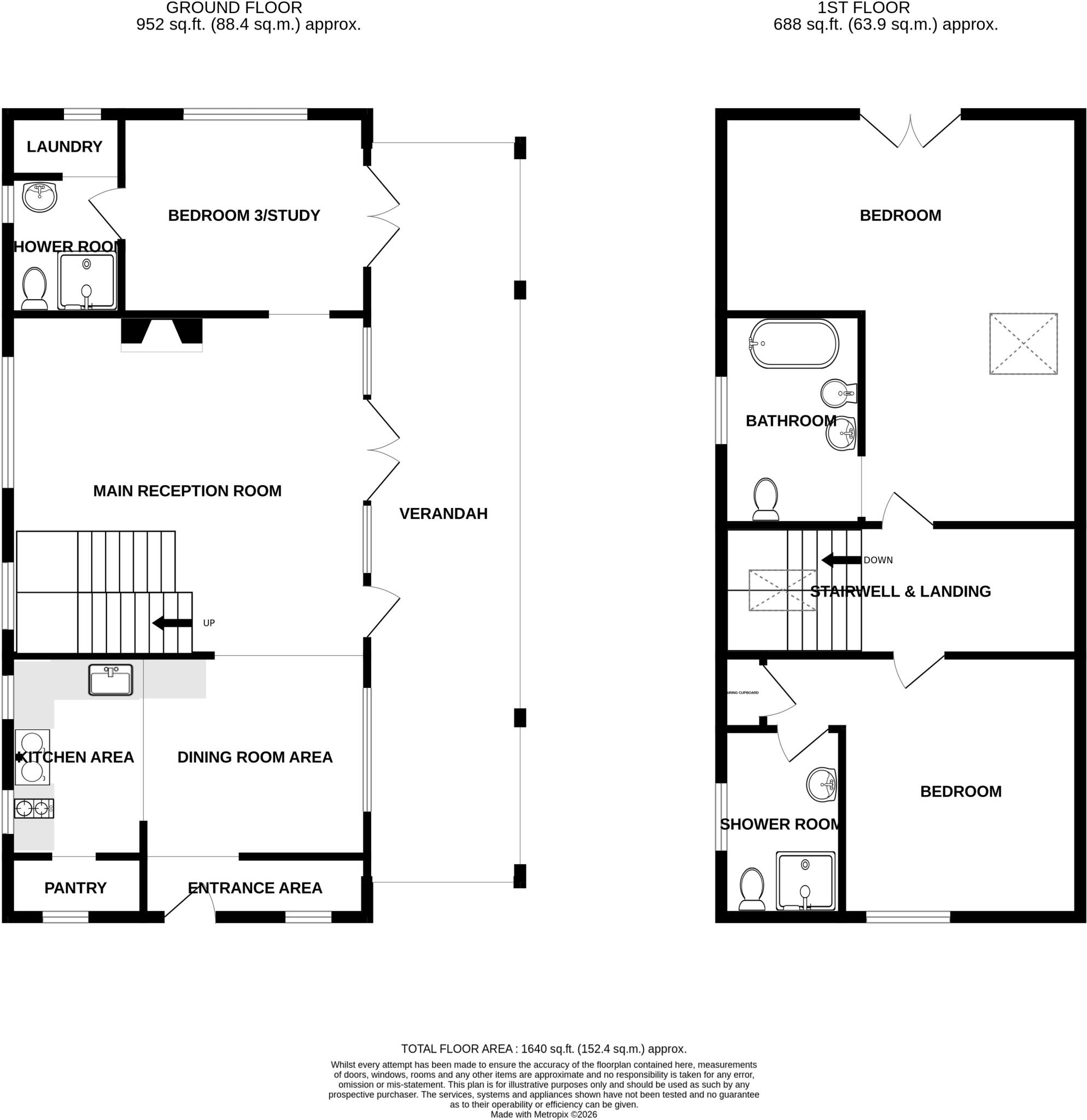 Crossing Road, Palgrave, IP22 floorplan