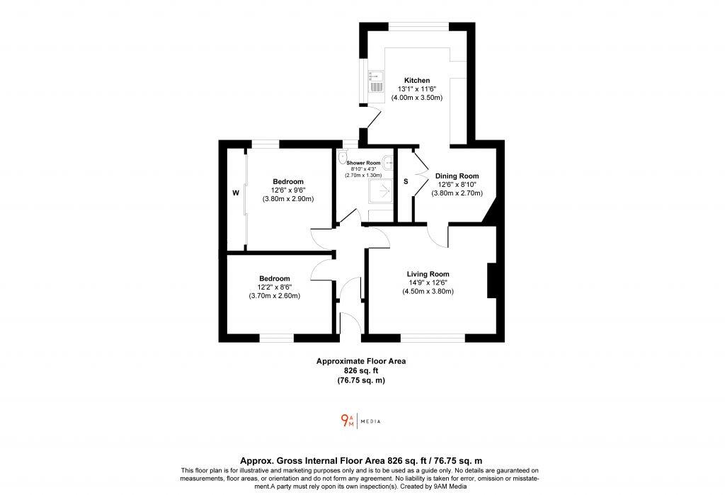 84 Stirling Road, Milnathort, KY13 9XR floorplan