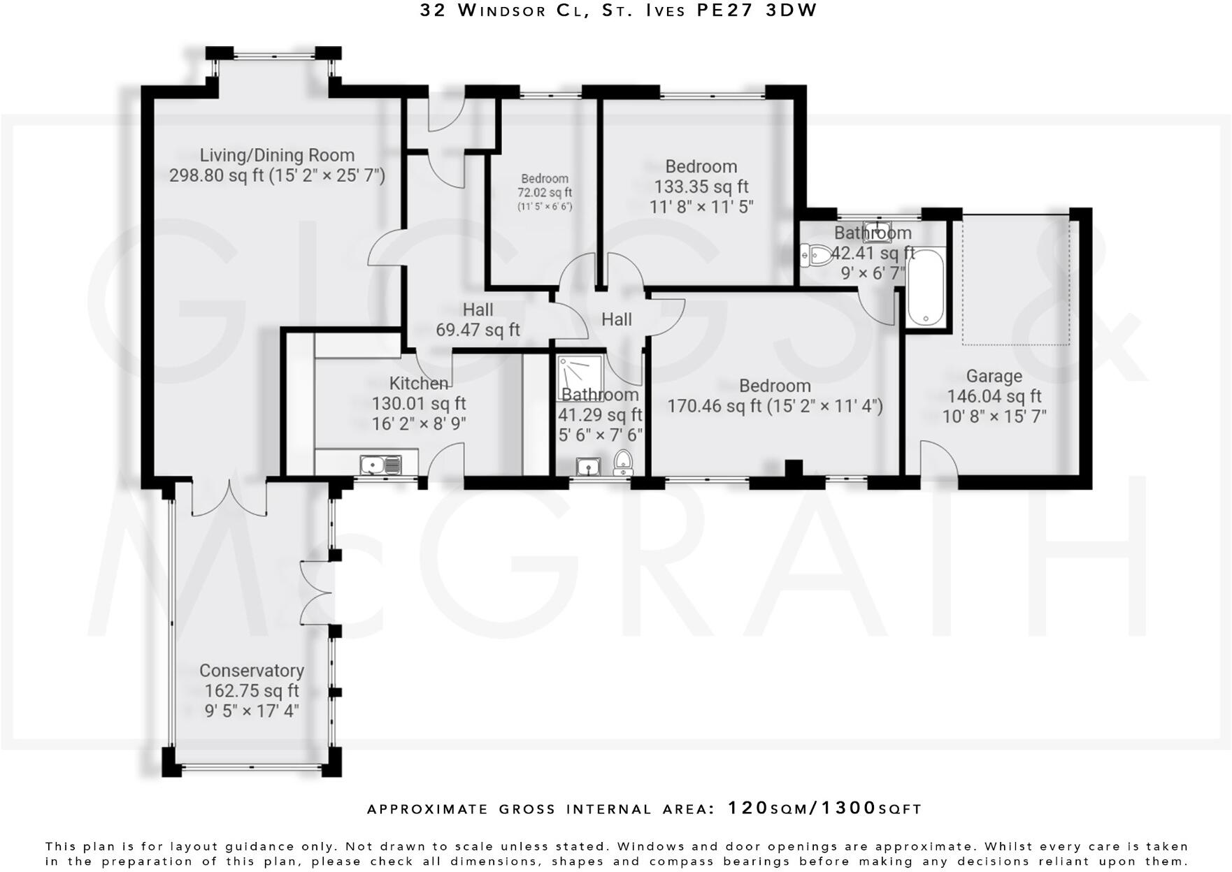 Windsor Close, St. Ives, Cambridgeshire, PE27 3DW floorplan