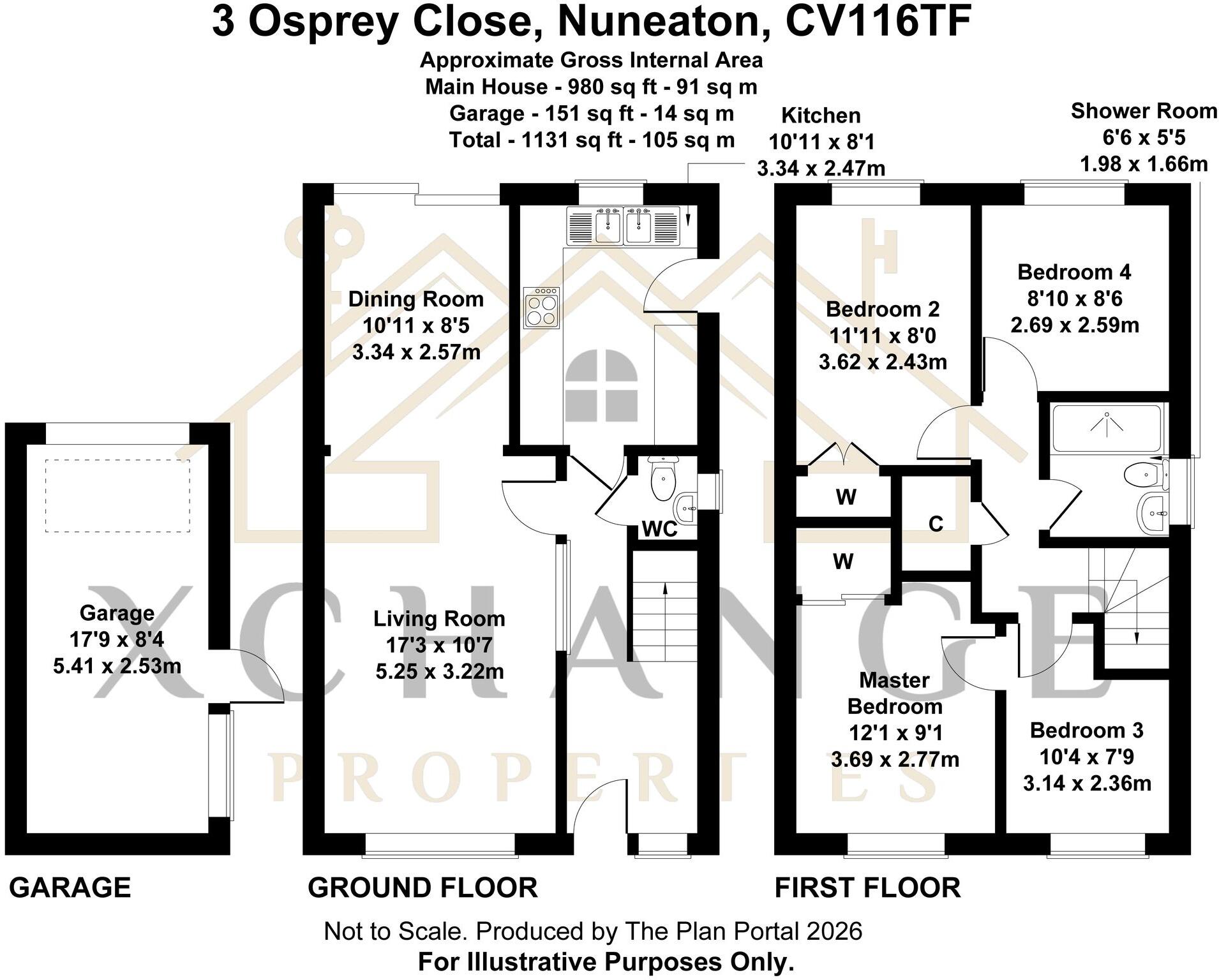 Osprey Close, Nuneaton, CV11 floorplan