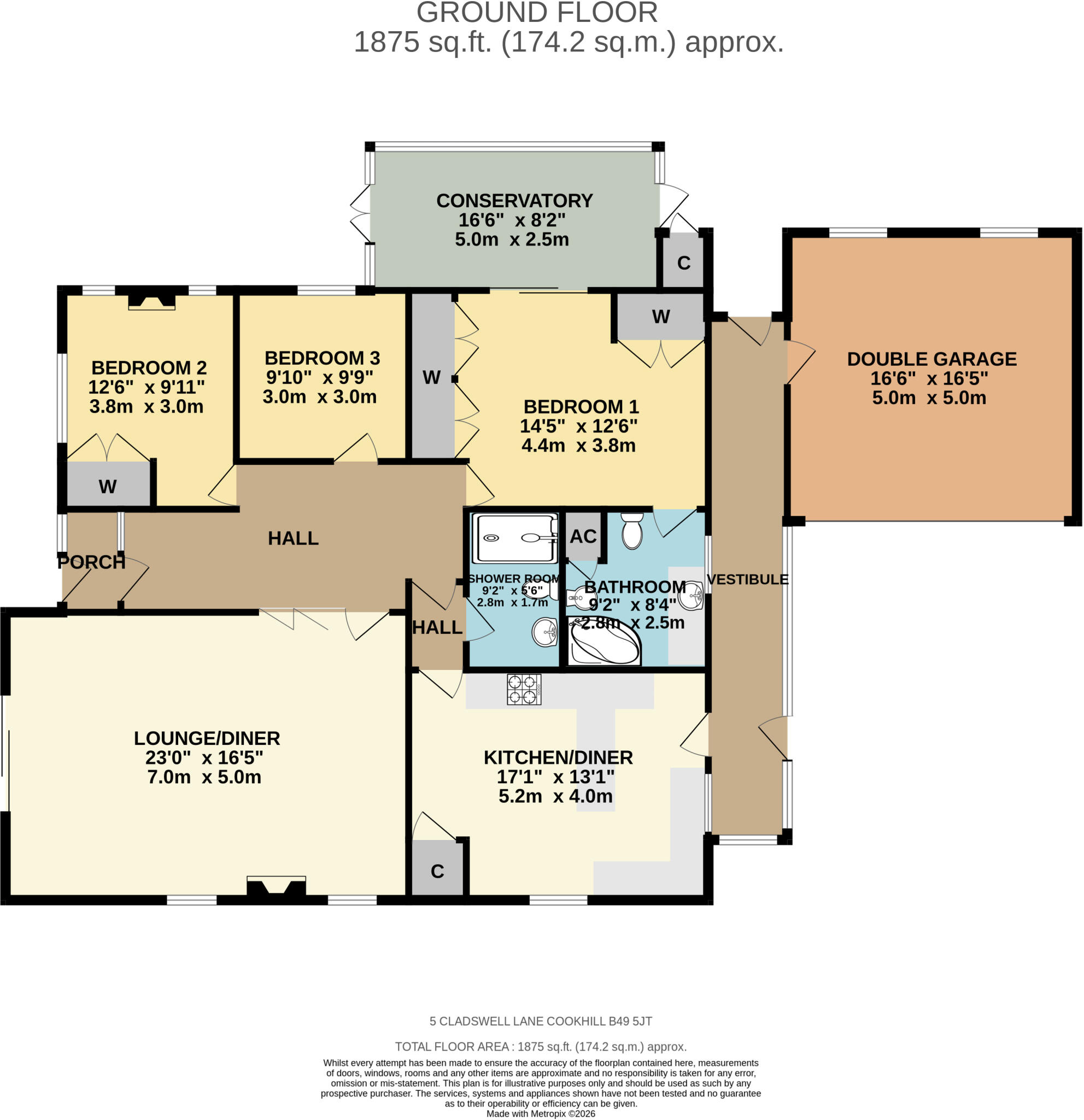 Cladswell Lane, Cookhill, Alcester, Worcestershire, B49 floorplan