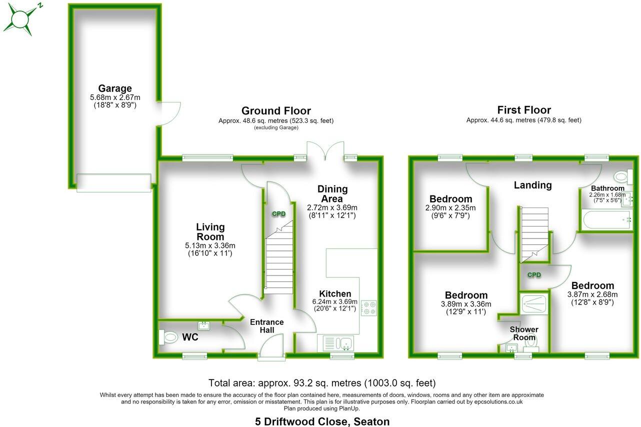 Driftwood Close, Seaton, Devon, EX12 floorplan