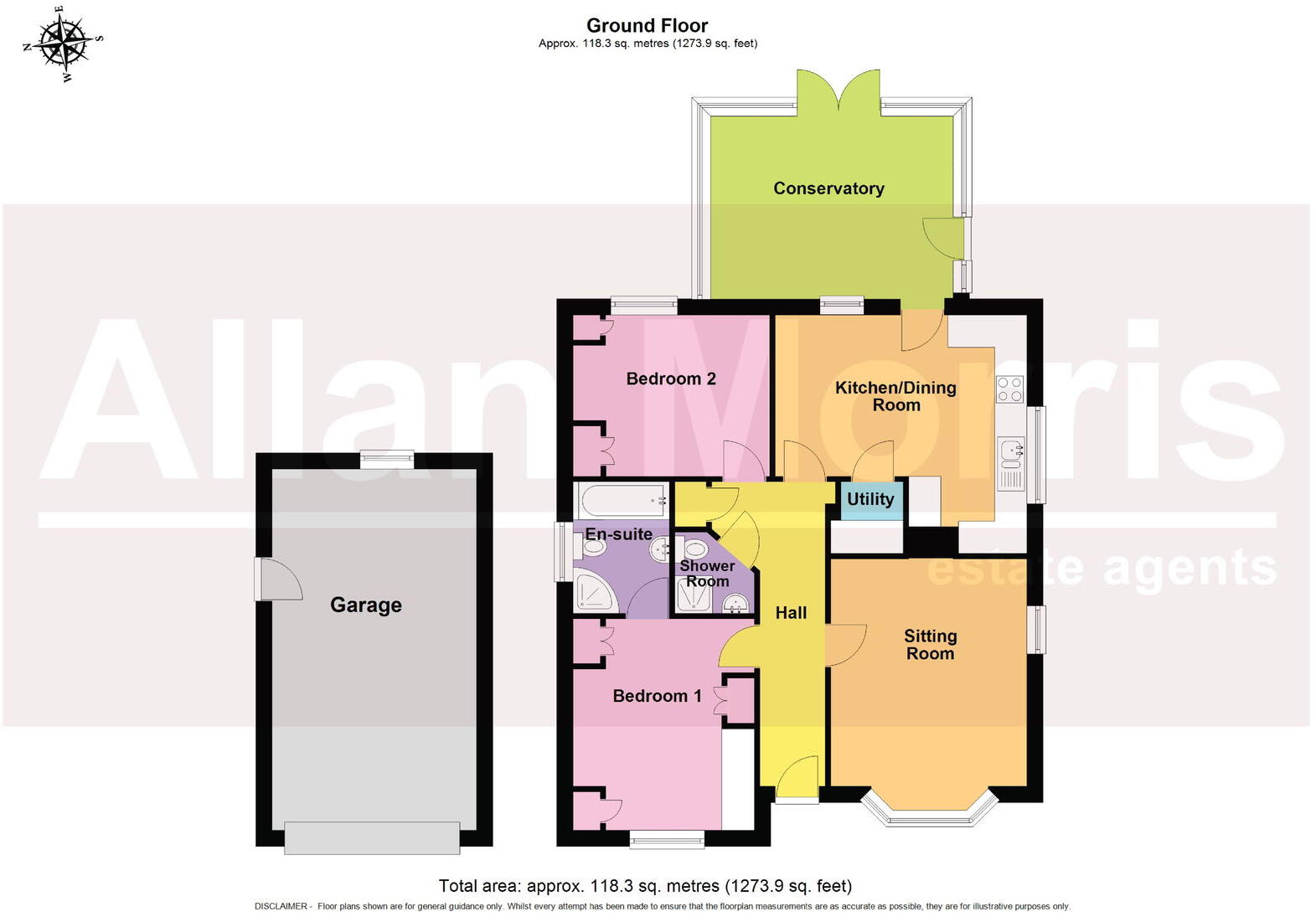 3 Aycliffe Road, Worcester WR5 3AZ floorplan