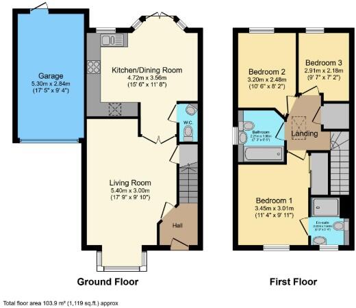 Turner Gardens, Langford, Biggleswade, SG18 floorplan
