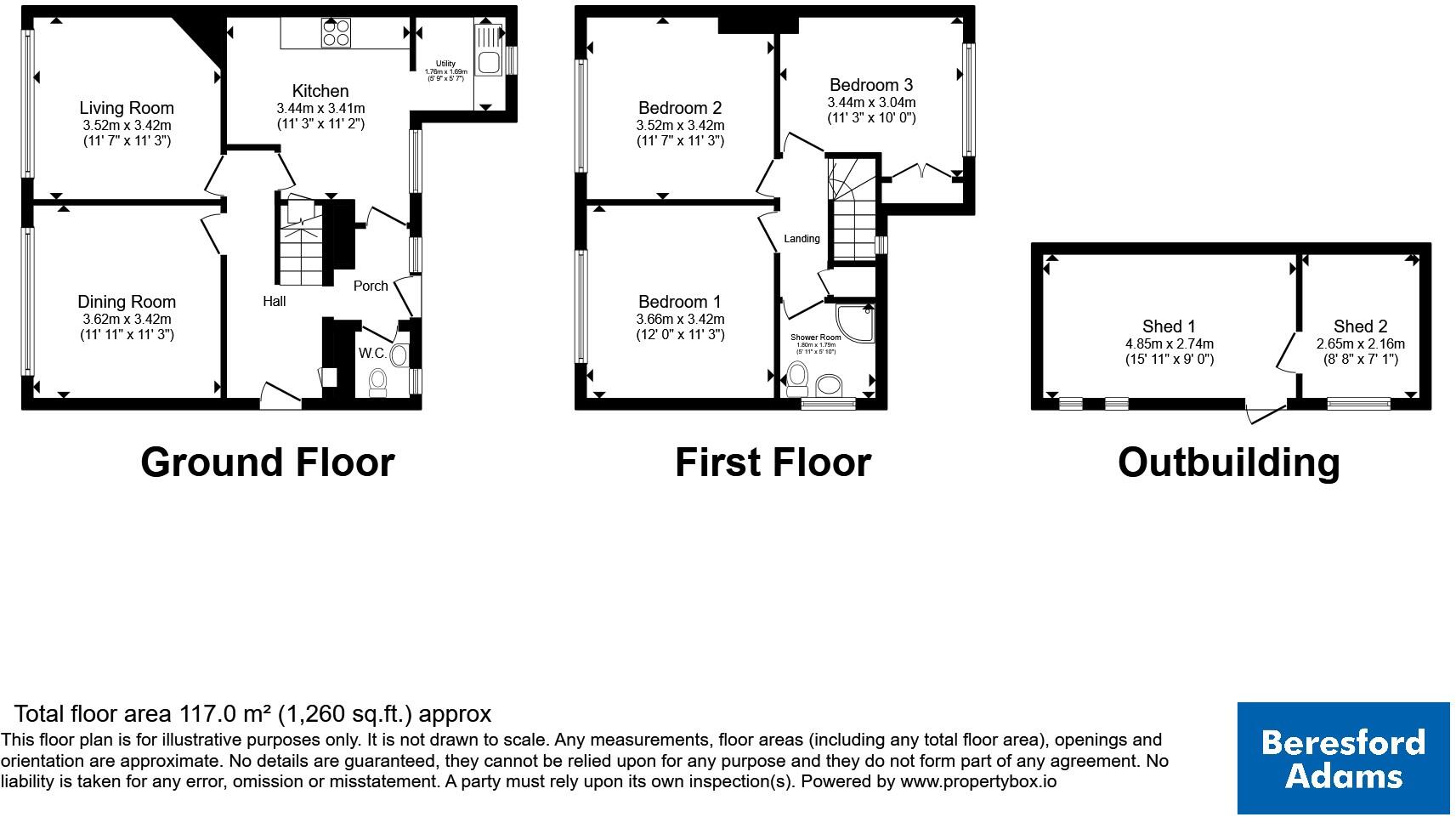 Criccieth, Gwynedd, LL52 floorplan