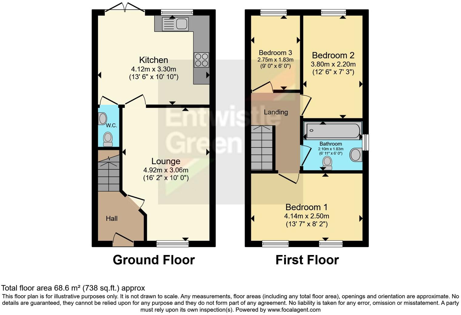 Navigation Drive, Hapton, Burnley, Lancashire, BB12 floorplan