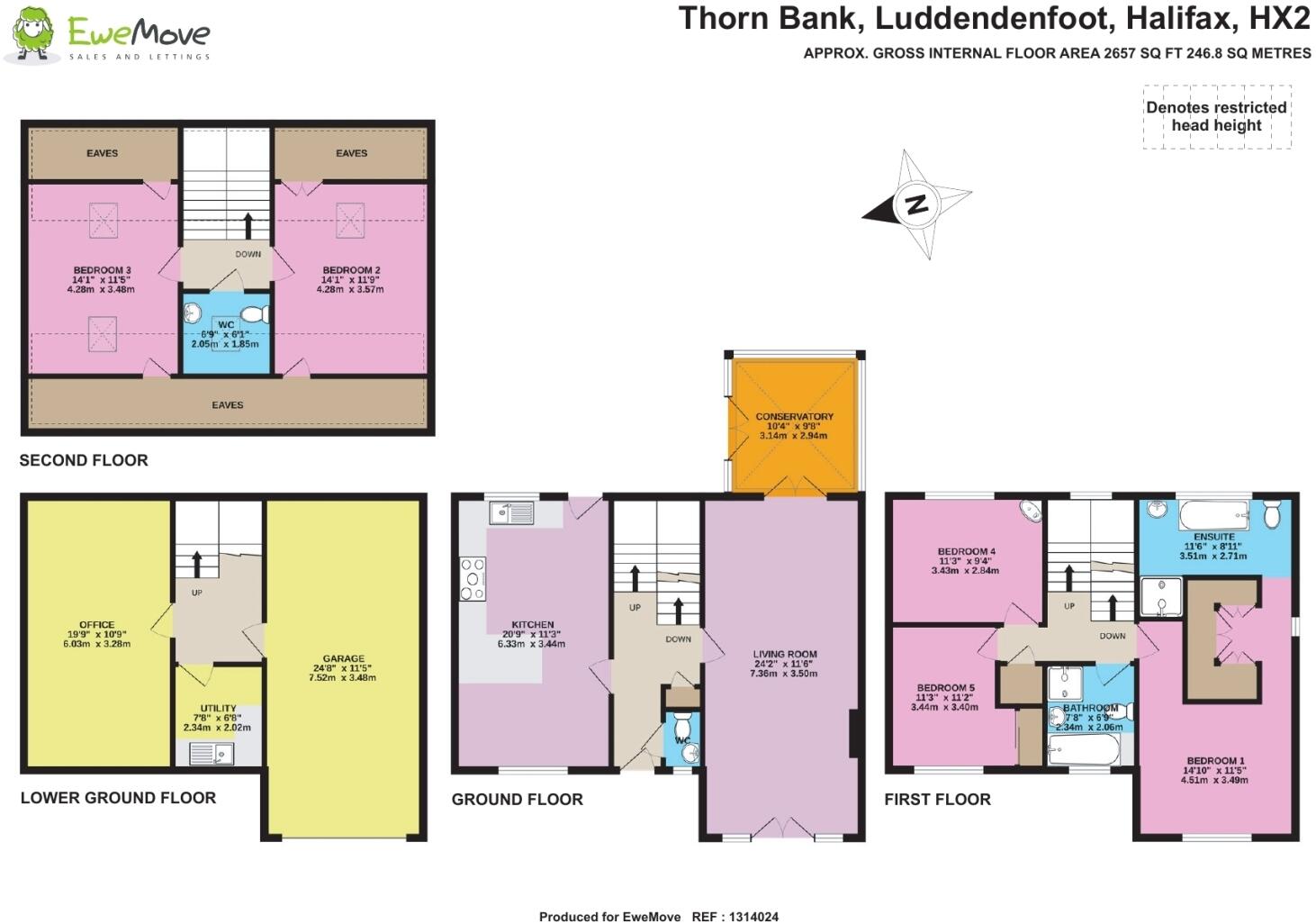 Thorn Bank, Luddenden floorplan