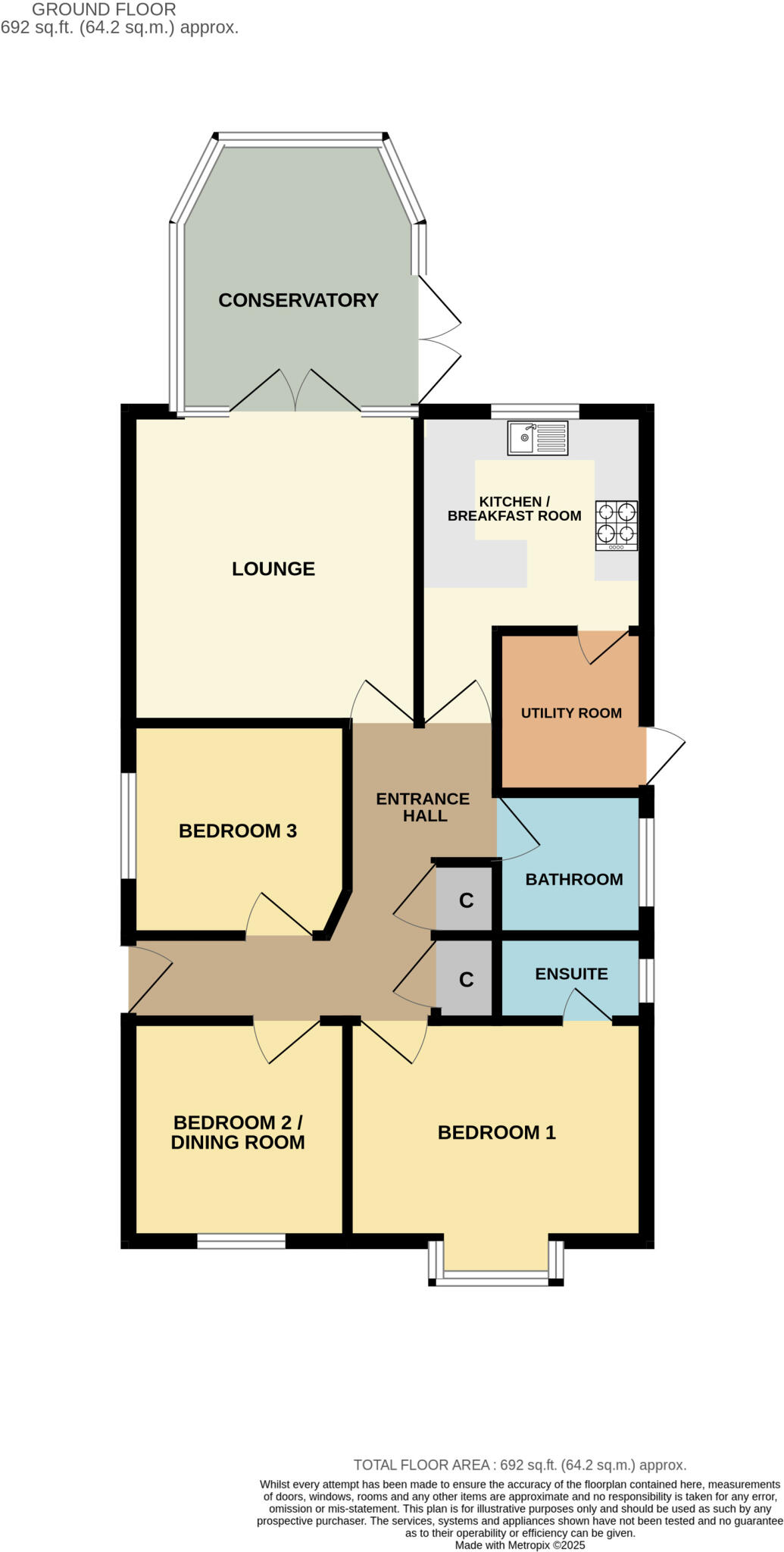 Rambling Rose, Clacton Road, Thorrington floorplan