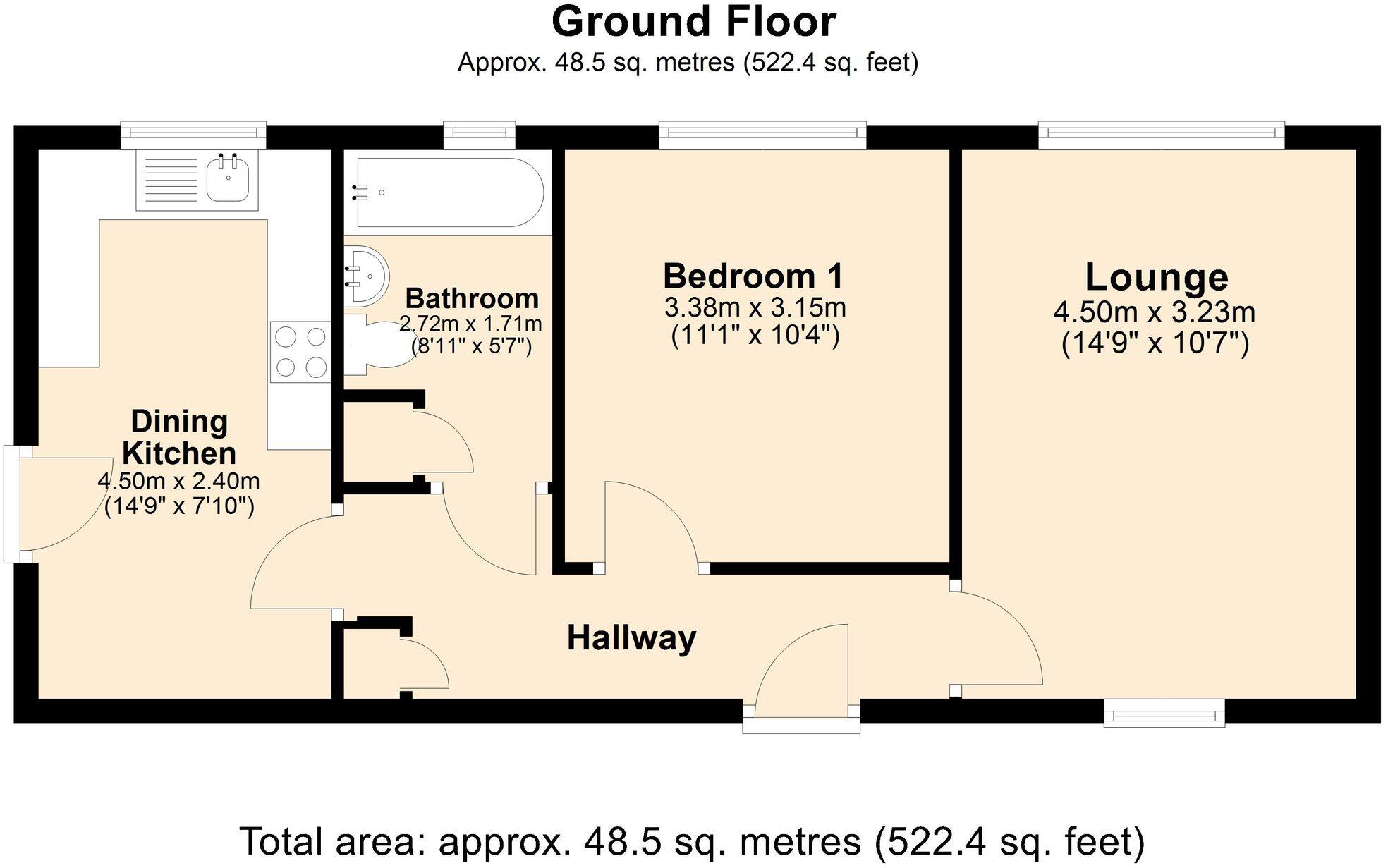 De Montfort Close, Loughborough, LE11 floorplan