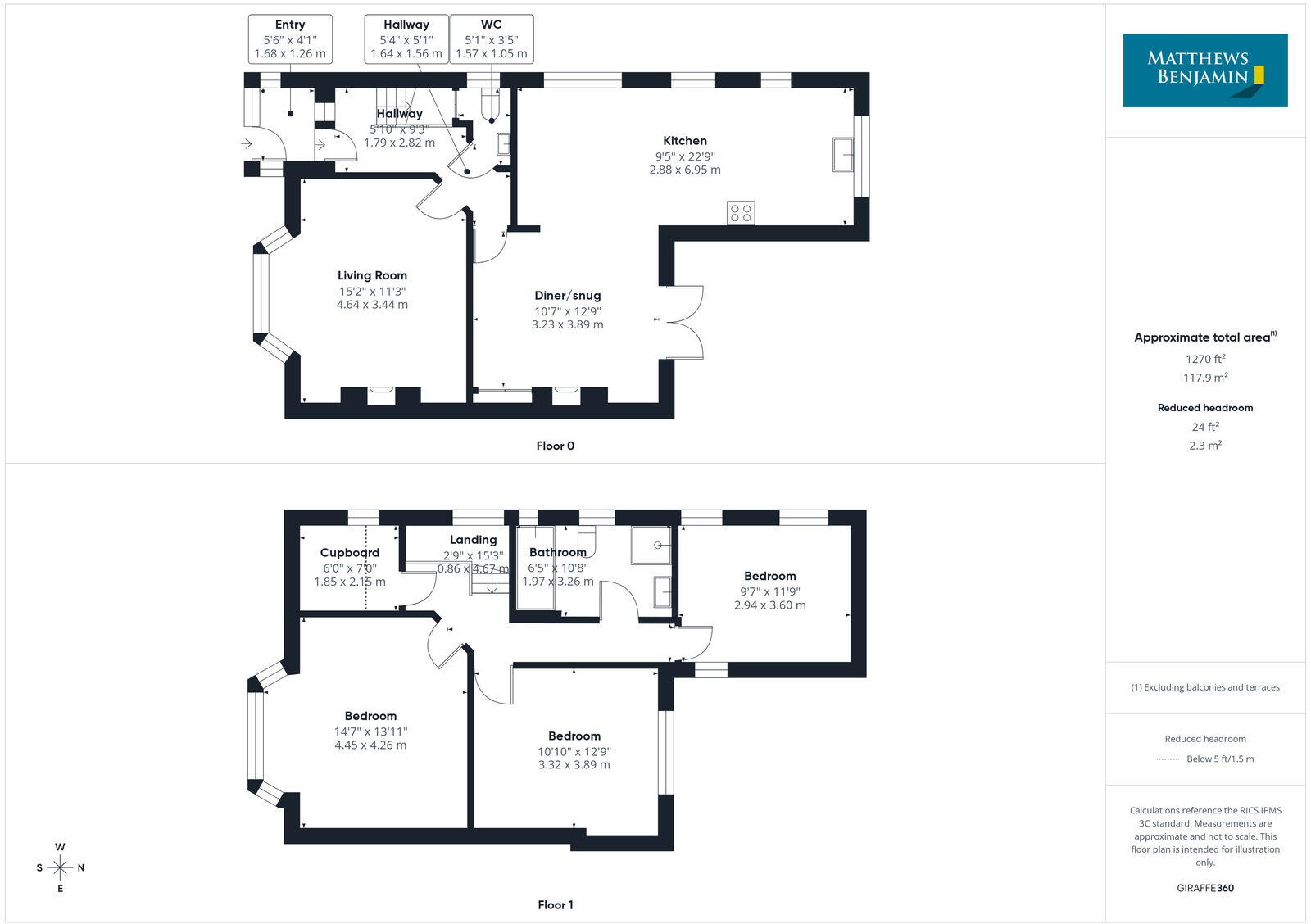 13 Loughrigg Avenue, Ambleside LA22 0DG floorplan