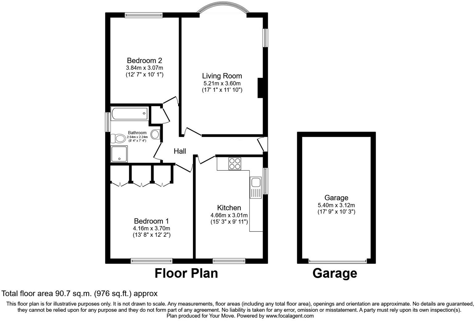 Broadlands, Keighley, West Yorkshire, BD20 floorplan