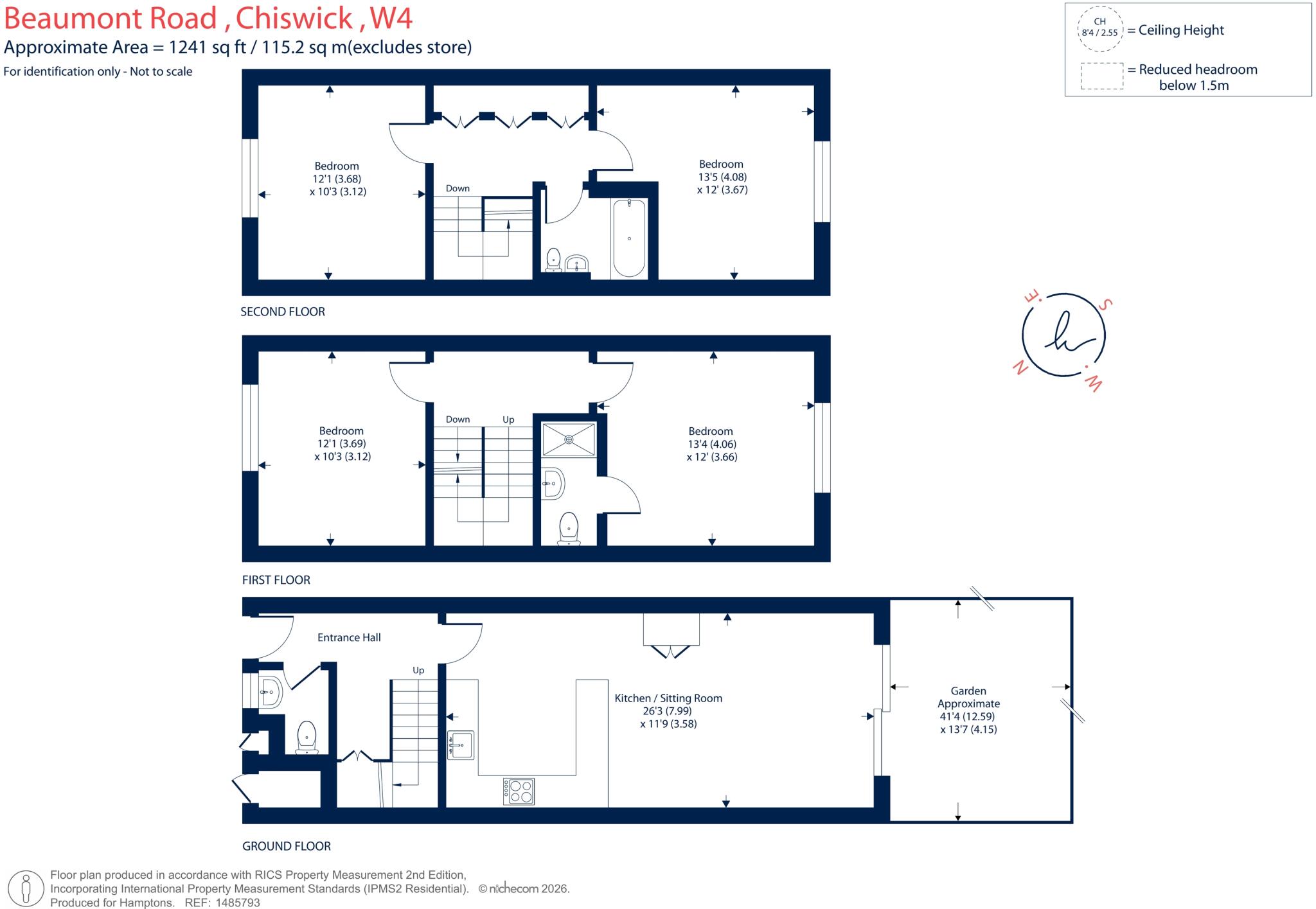 Beaumont Road London W4 floorplan