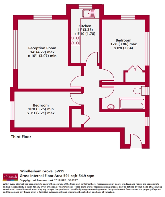 Windlesham Grove, Southfields, London, SW19 floorplan